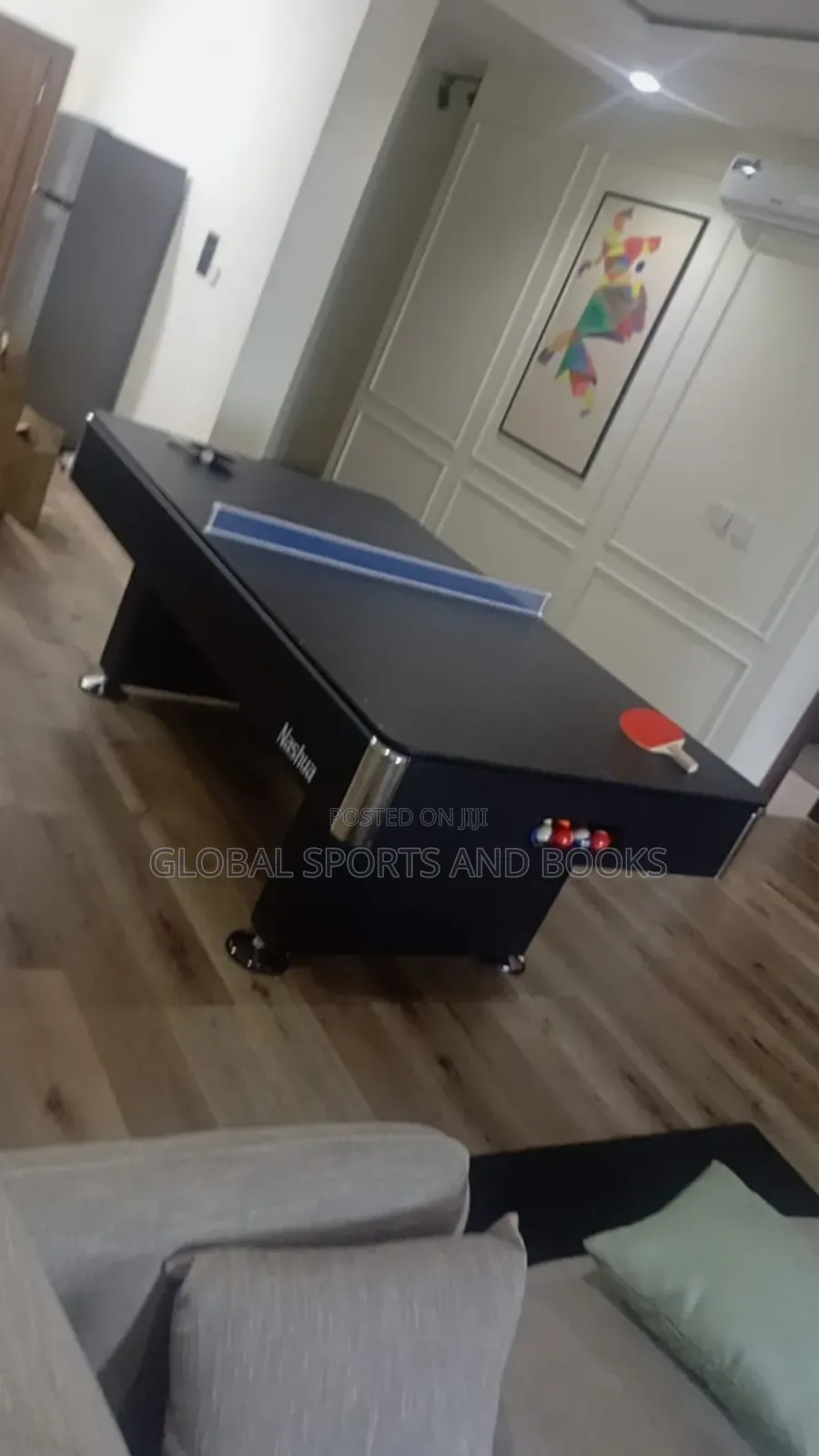 2 In 1.   8ft Snooker Board And Table Tennis