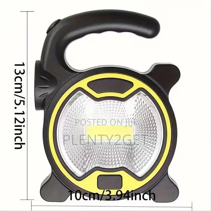 1pc Ultra-bright Led Cob Camping Lantern - Portable, Aa Battery Powere