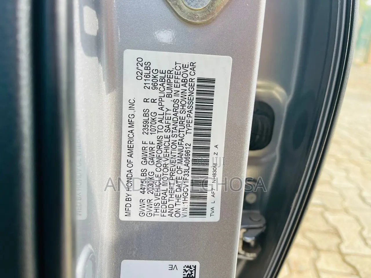 Honda Accord 2020