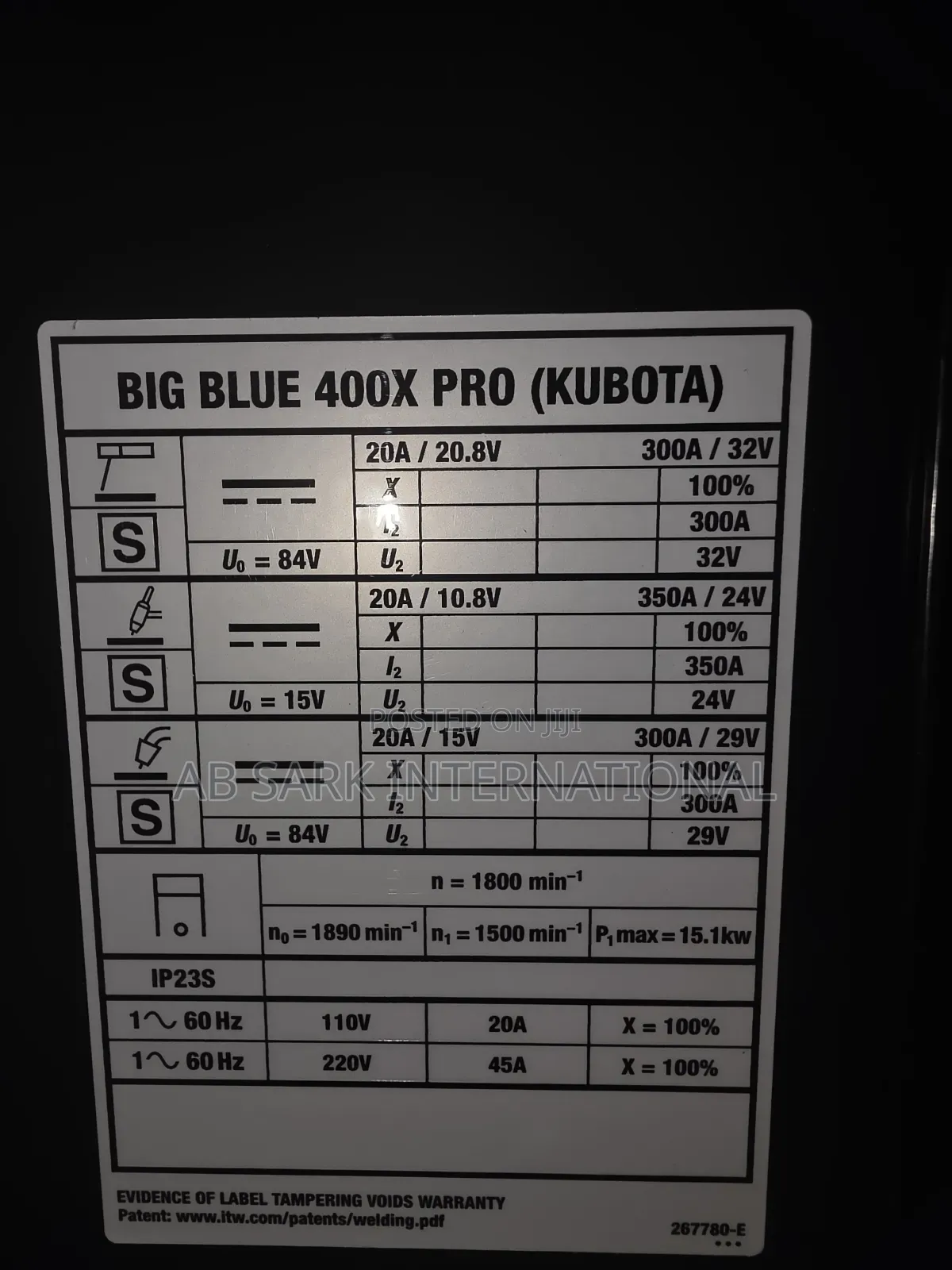 Miller Welding Machine Big Blue 400x Pro