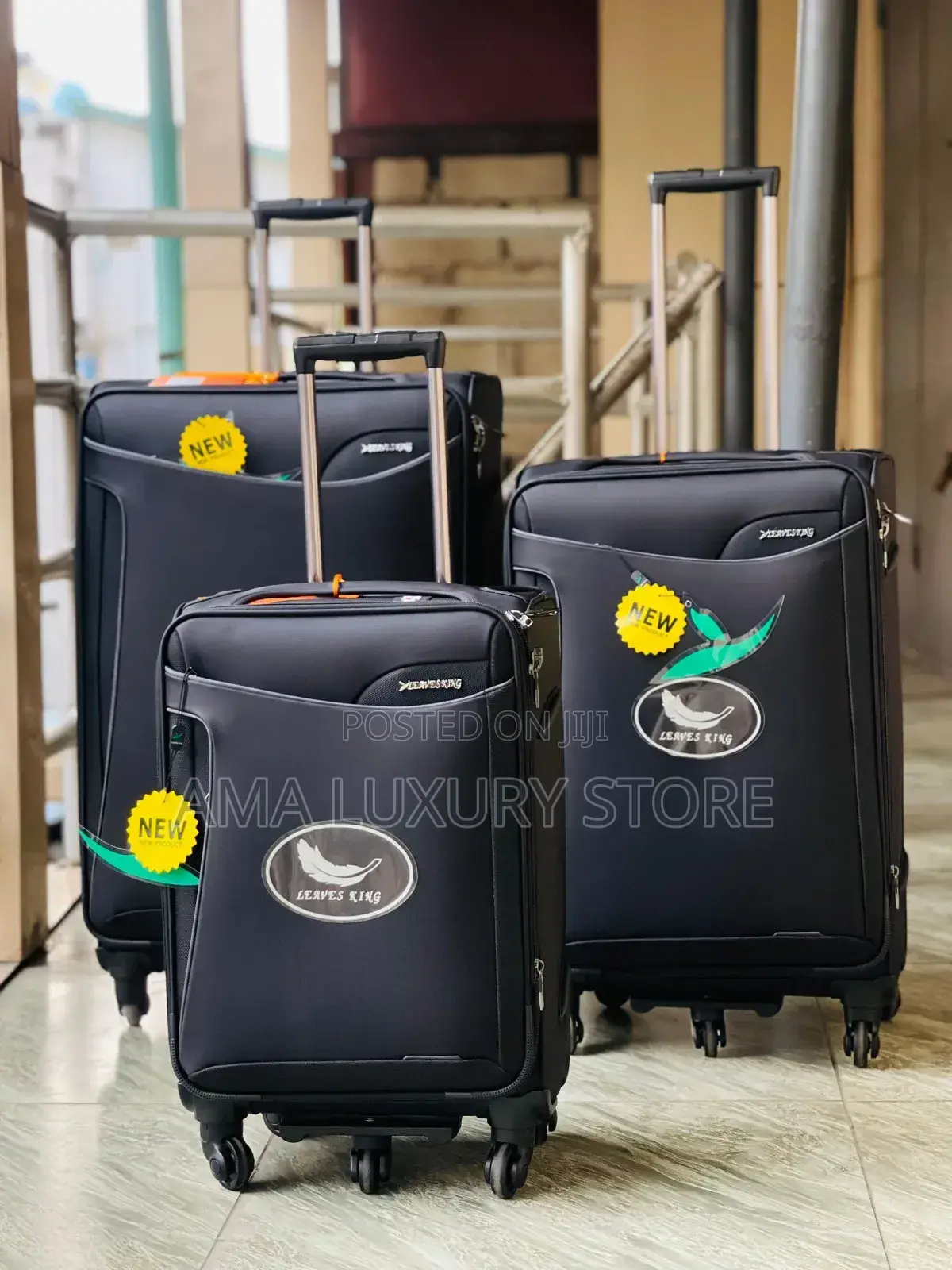 Leaves King Quality Travel Luggage 3in1 Set - Durable Stylish