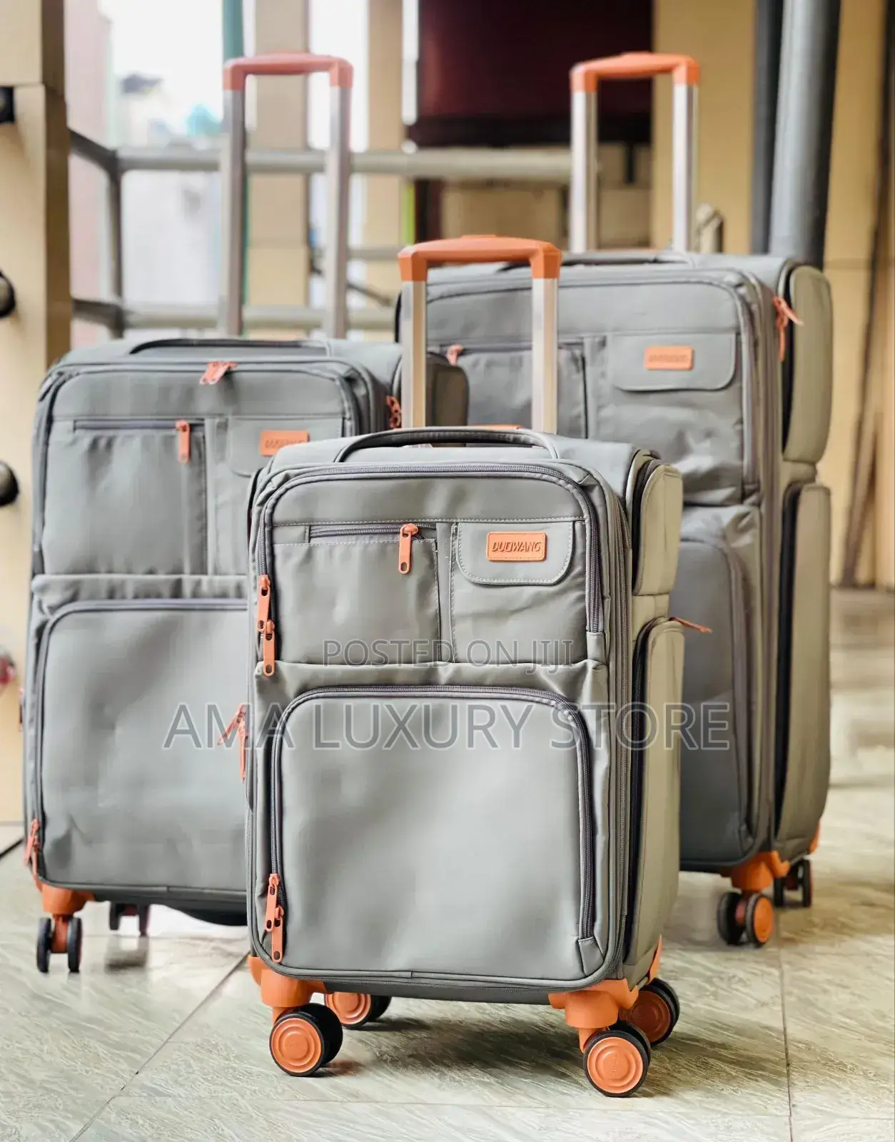 Leaves King Quality Travel Luggage 3in1 Set - Durable Stylish