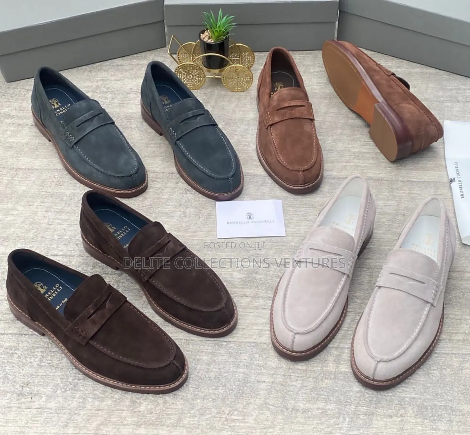 *New "Brunello Cucinelli" Luxury Designer High Quality Loafers