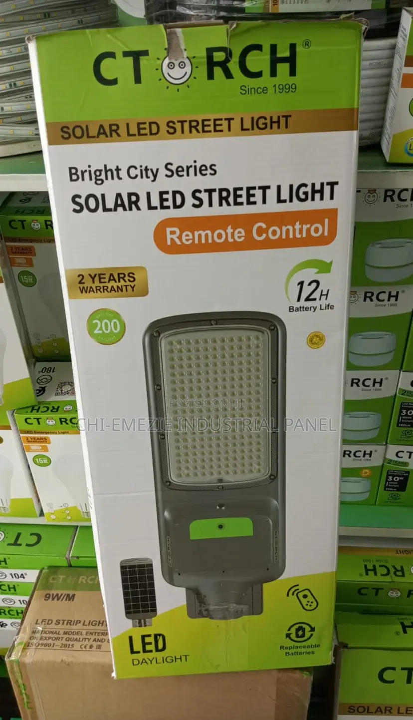 200w Solar Street Light – Super Bright Outdoor & Security Lighting ☀⚡.
