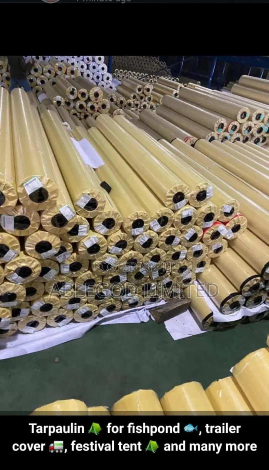 Stock Rubber Tarpaulin
