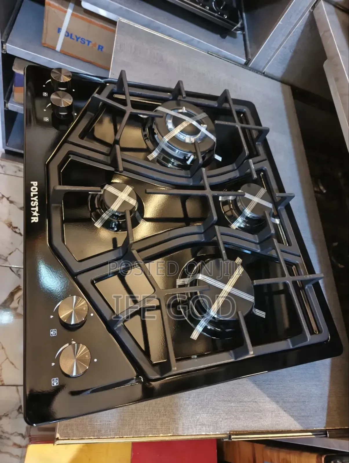 Original Polystar New Design Built-in 4 Burners Automatic Gas Cooker