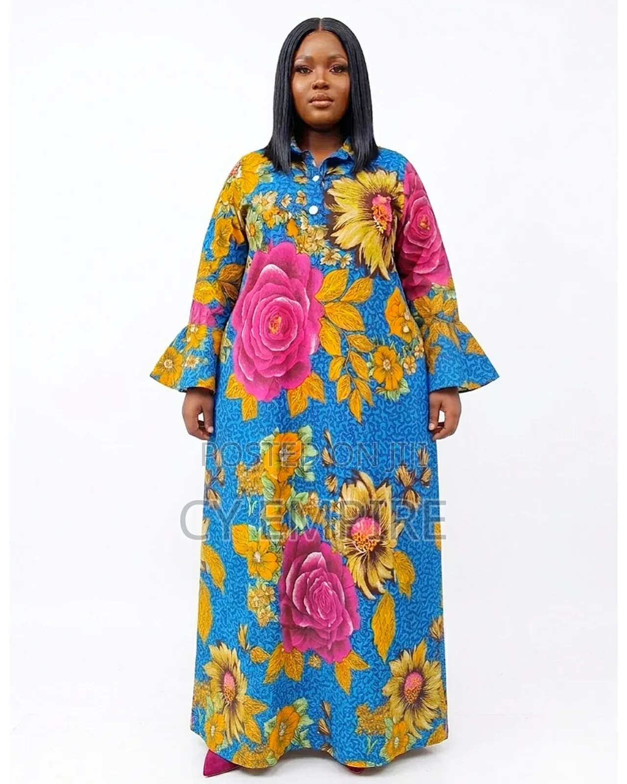 The Floral Ankara Dress