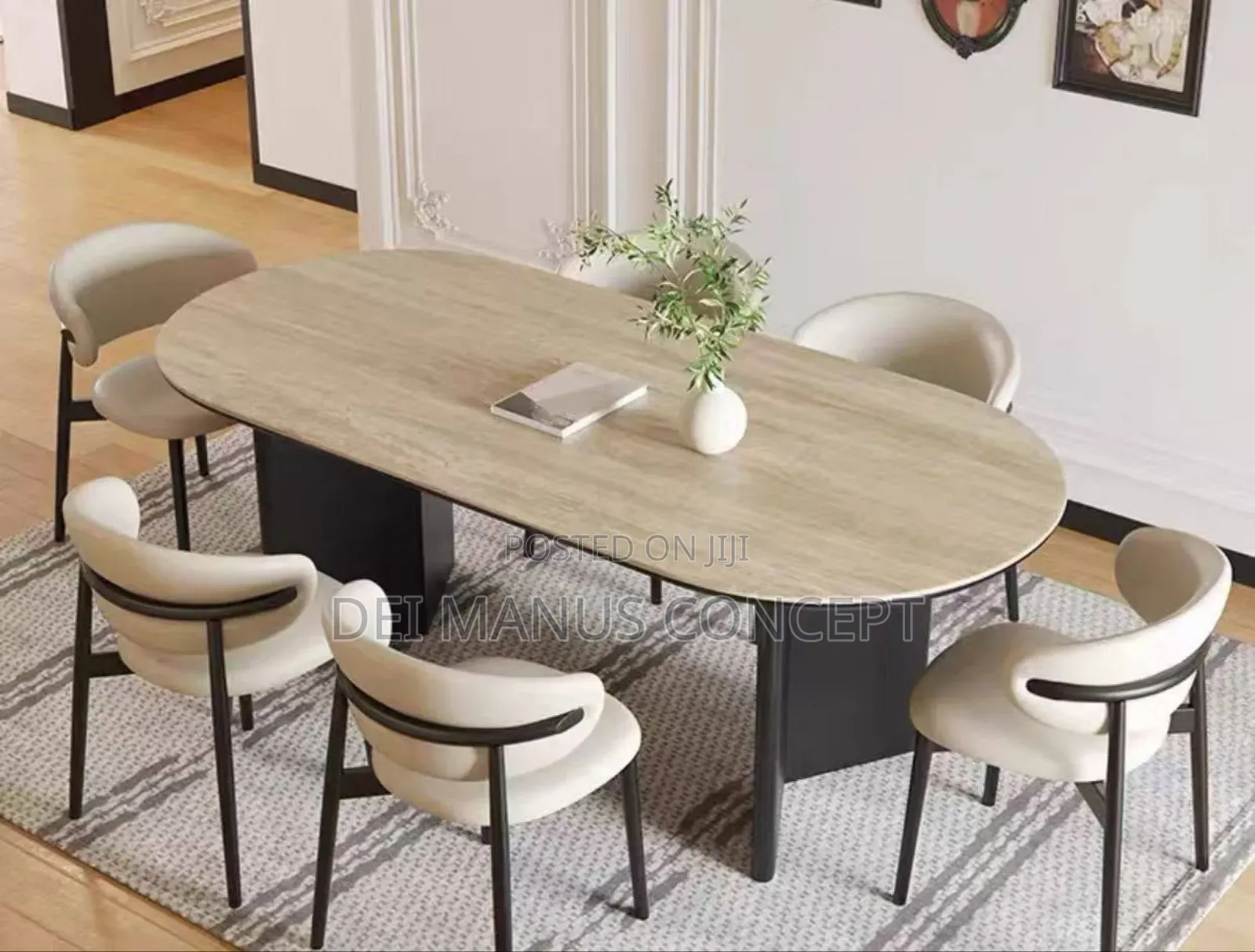 6 Seater Marble Dinning Set