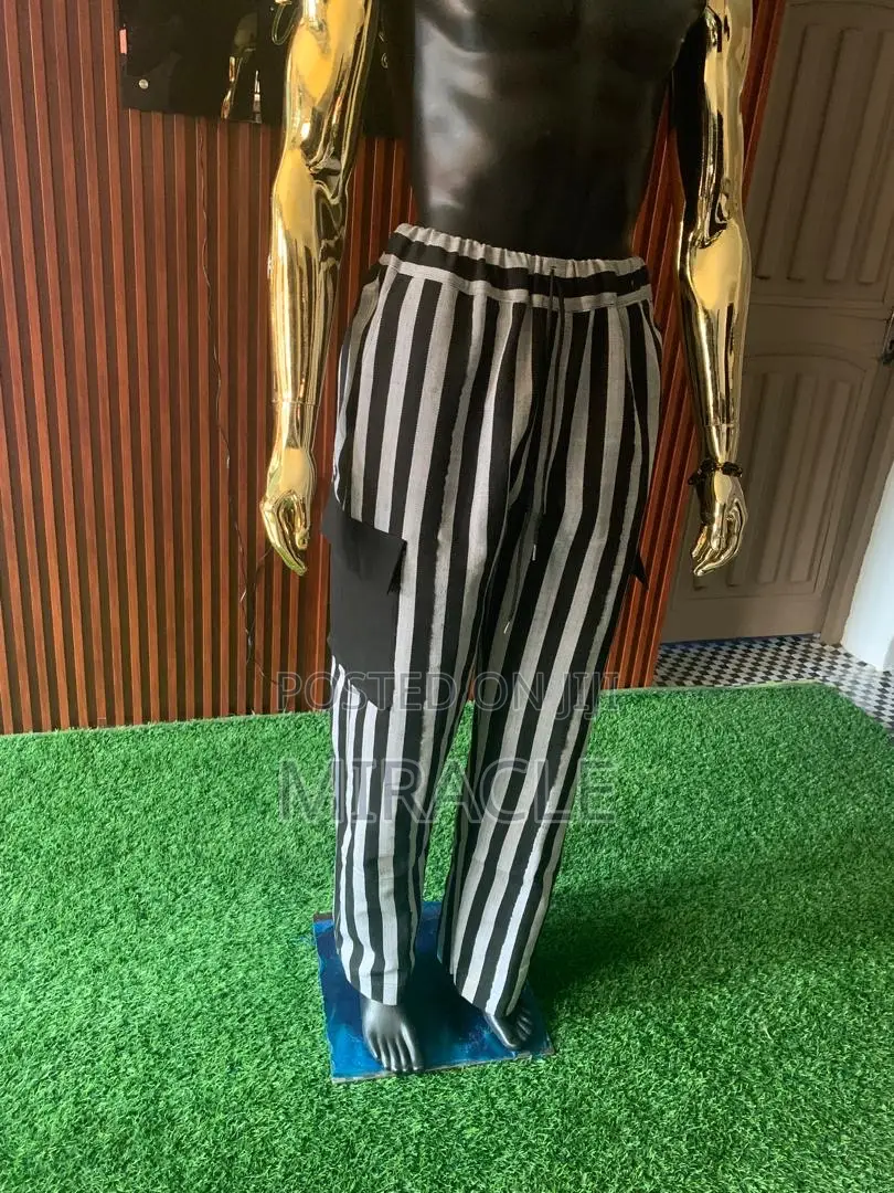 Stylish Asooke Pant and Cap for Men and Women