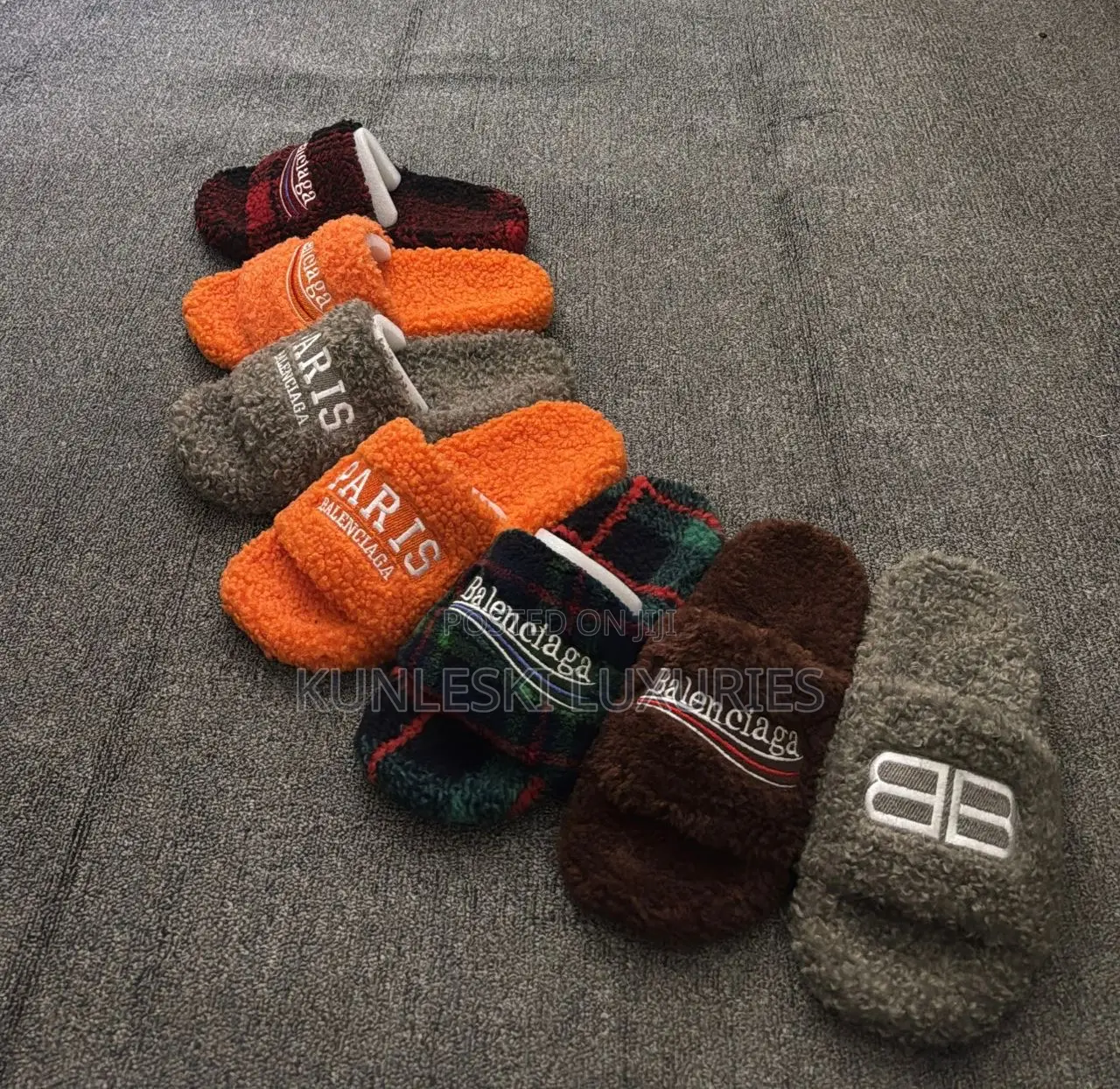 Original Balenciaga Furry Slides Collections