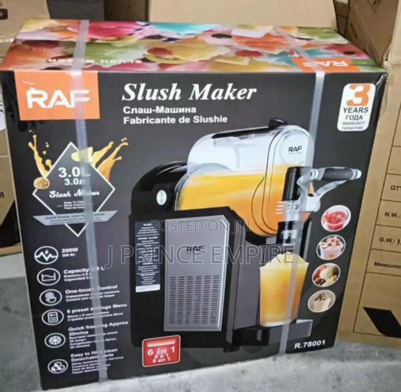 Raf 6-in-1 Electric Slushy Maker 3.00l