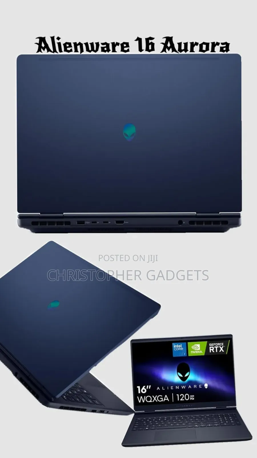 New Laptop Dell Alienware 16 Aurora 16GB Intel Core Ultra 7 SSD 1T