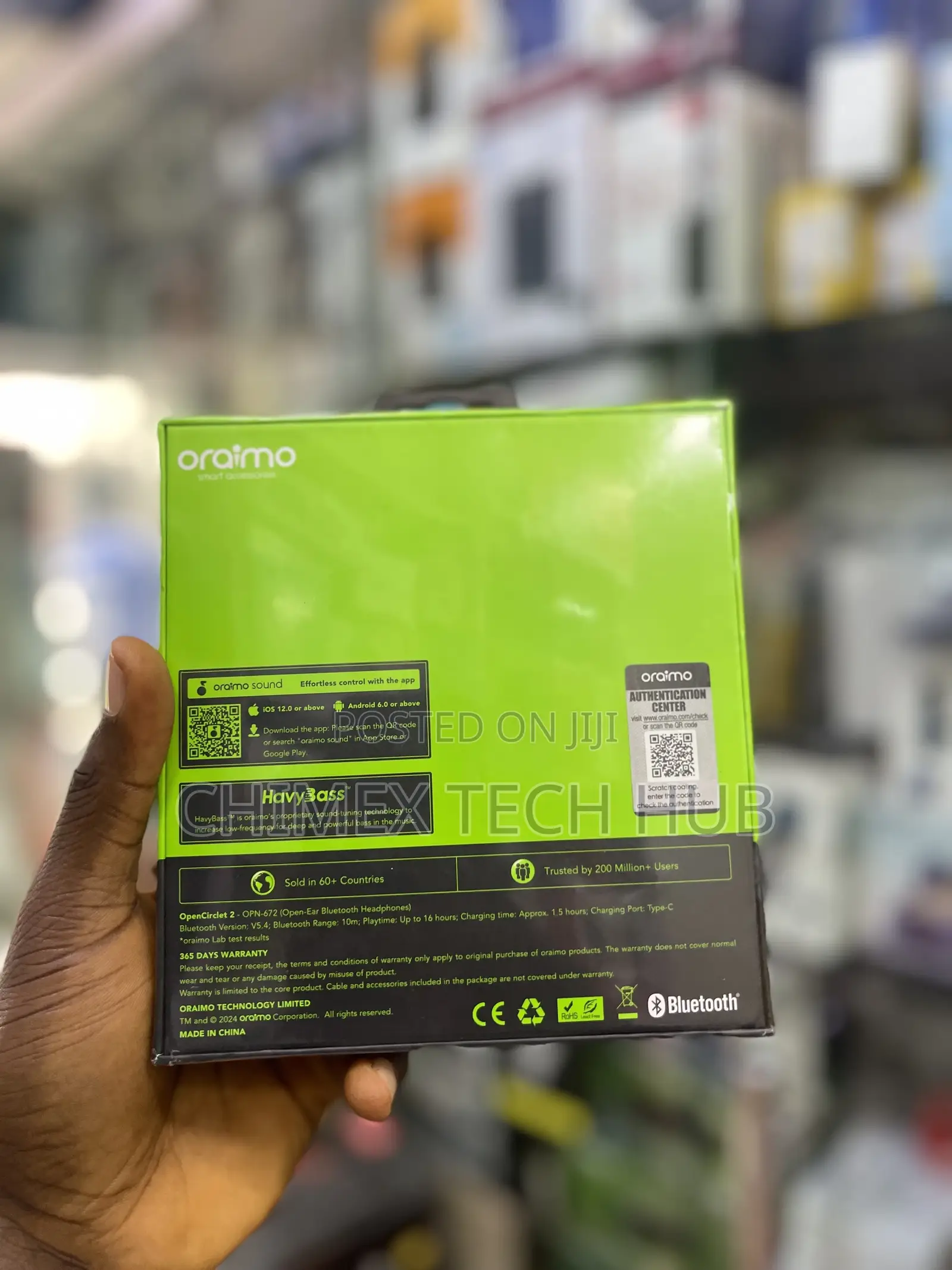 Oraimo Open Circlet 2 Open-Ear Ultra Comfort Secure Fit