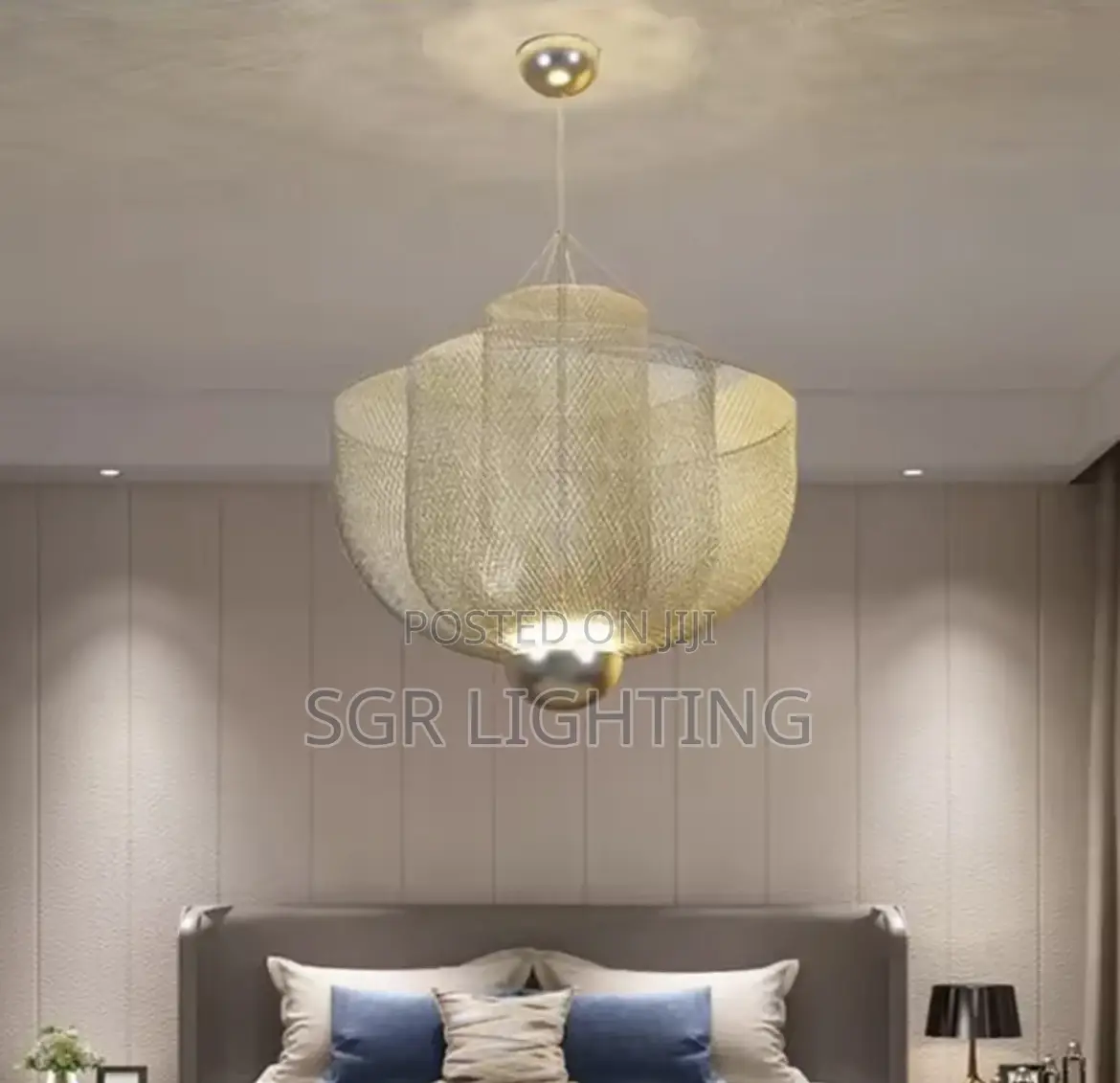 Designer Metal Cage Chandelier