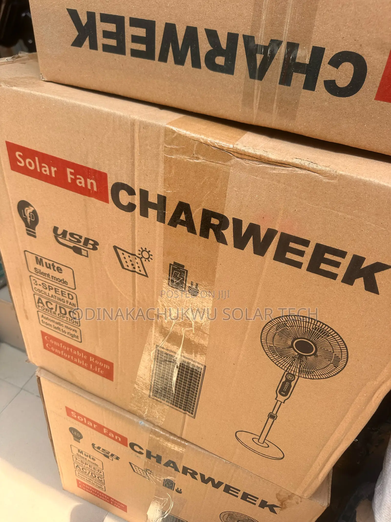 Charweek Solar Fans