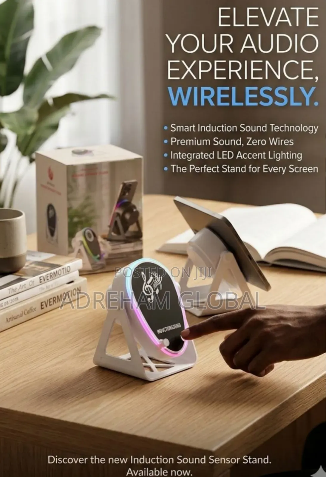 Induction Sound Wireless Charging Speaker/Phone Stand