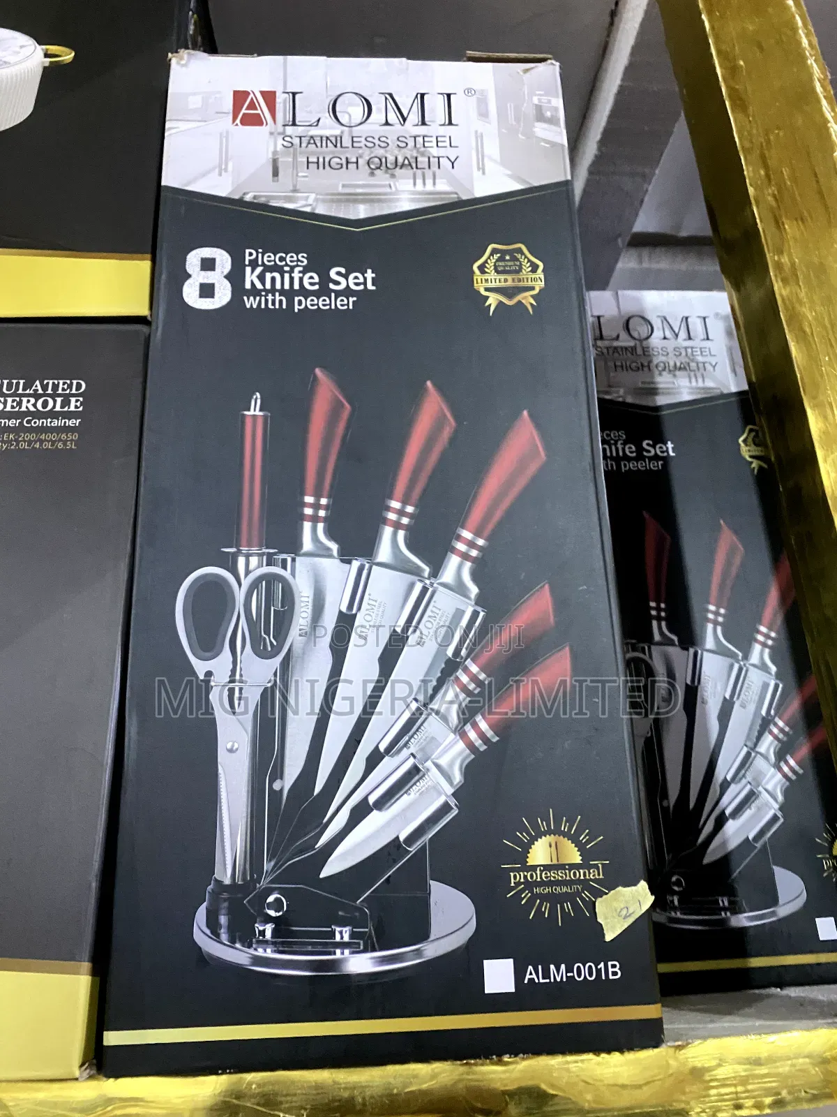 Alomi Stainless Steel High Quality 8pc Knife Set