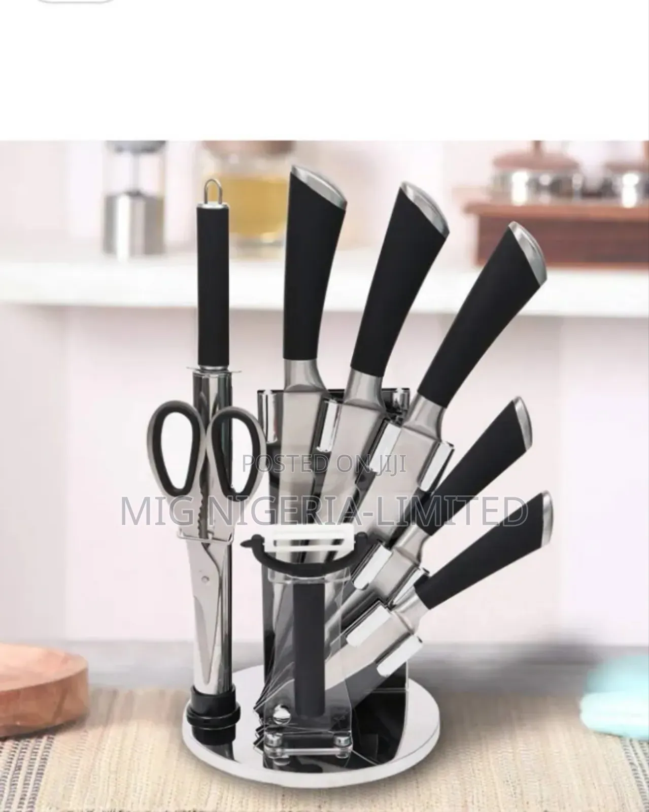 Alomi Stainless Steel High Quality 8pc Knife Set