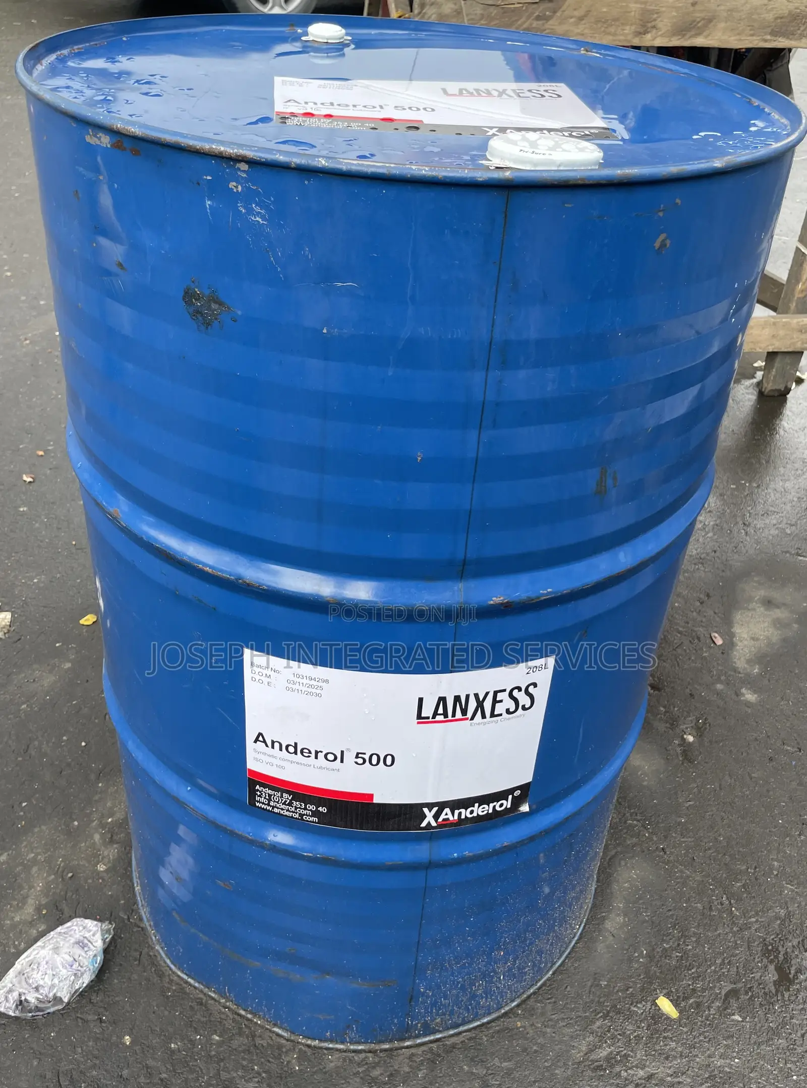 208-liter Drum Of Lanxess Anderol 500 Synthetic Compressor Lubricant