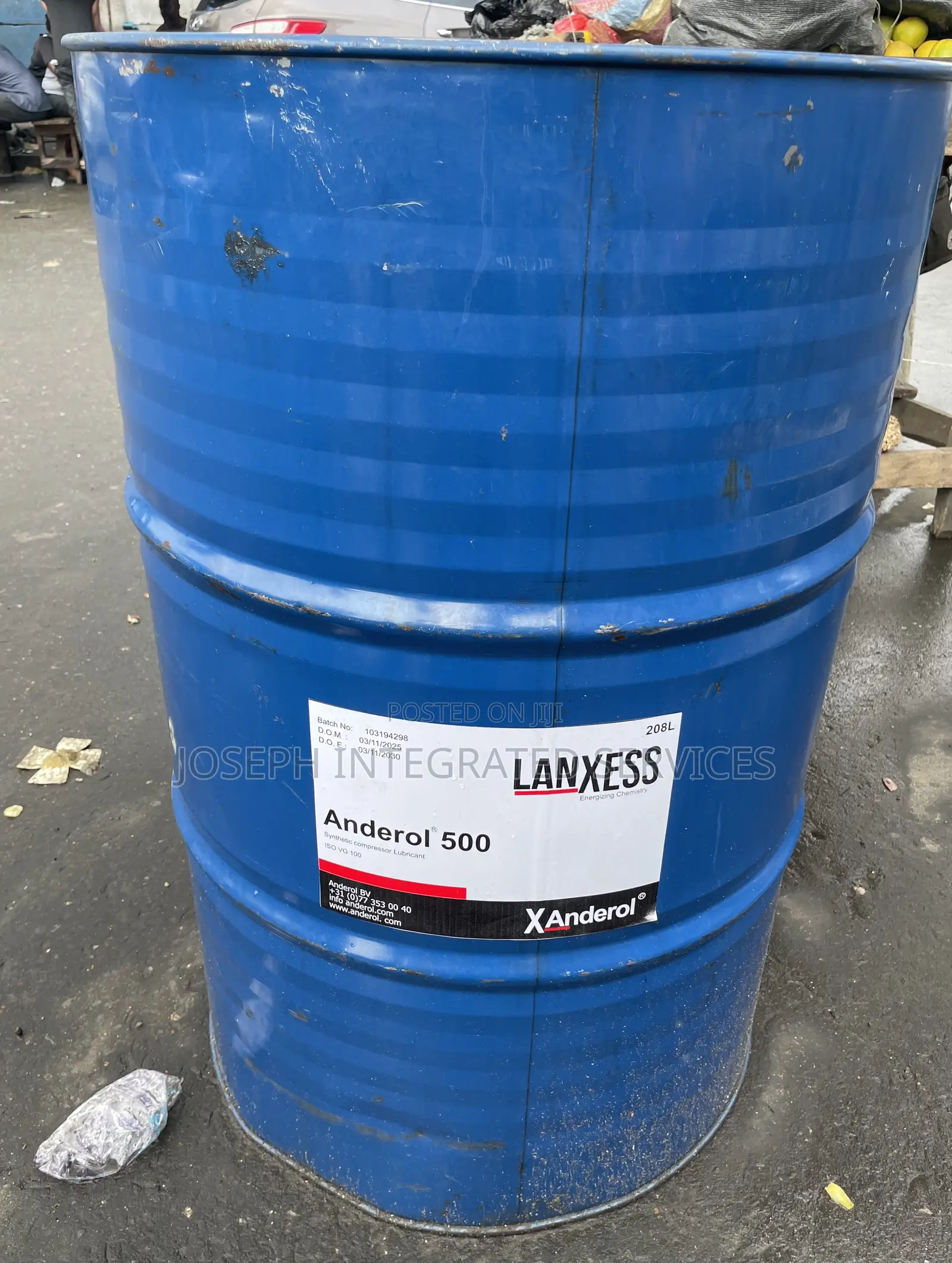 208-liter Drum Of Lanxess Anderol 500 Synthetic Compressor Lubricant
