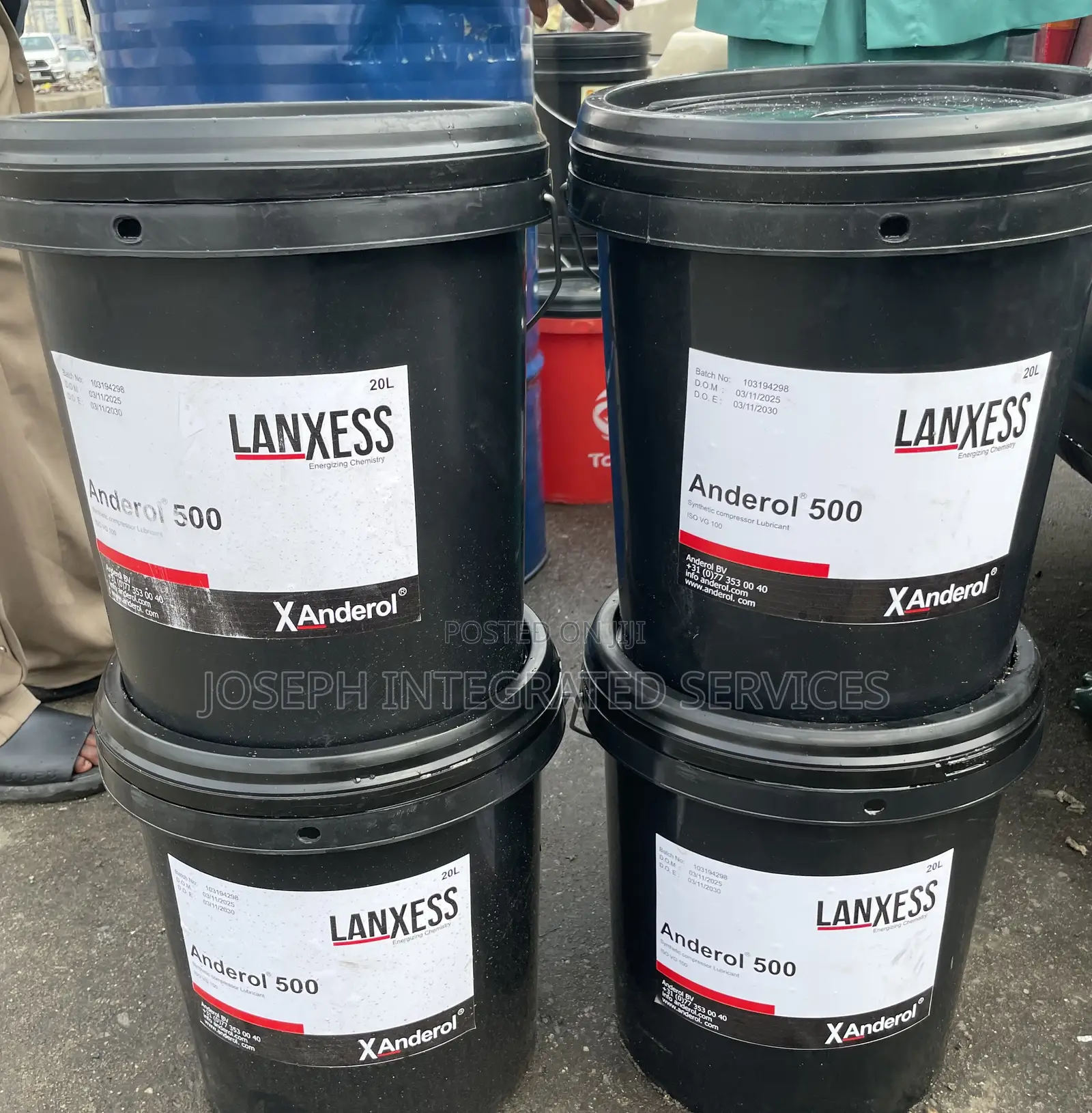 Anderol 500 Synthetic Compressor Oil Produced By Lanxess 20 Liters