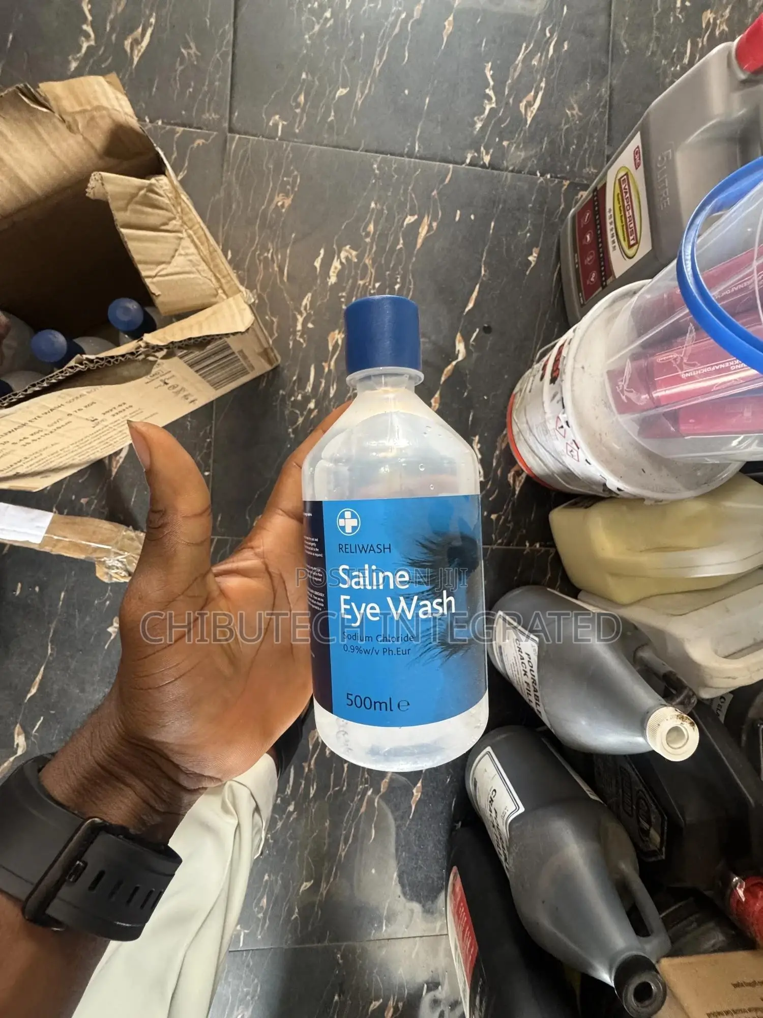 Reliance Medical Reliwash Saline Eye Wash Bottle.