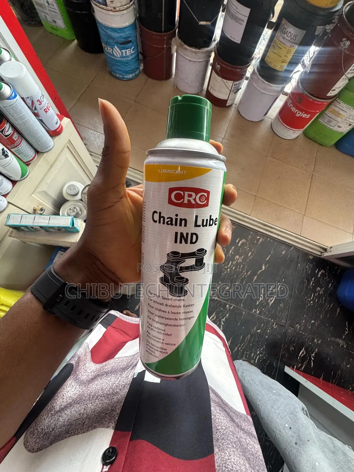 500ml Aerosol Can of CRC Chain Lube Ind