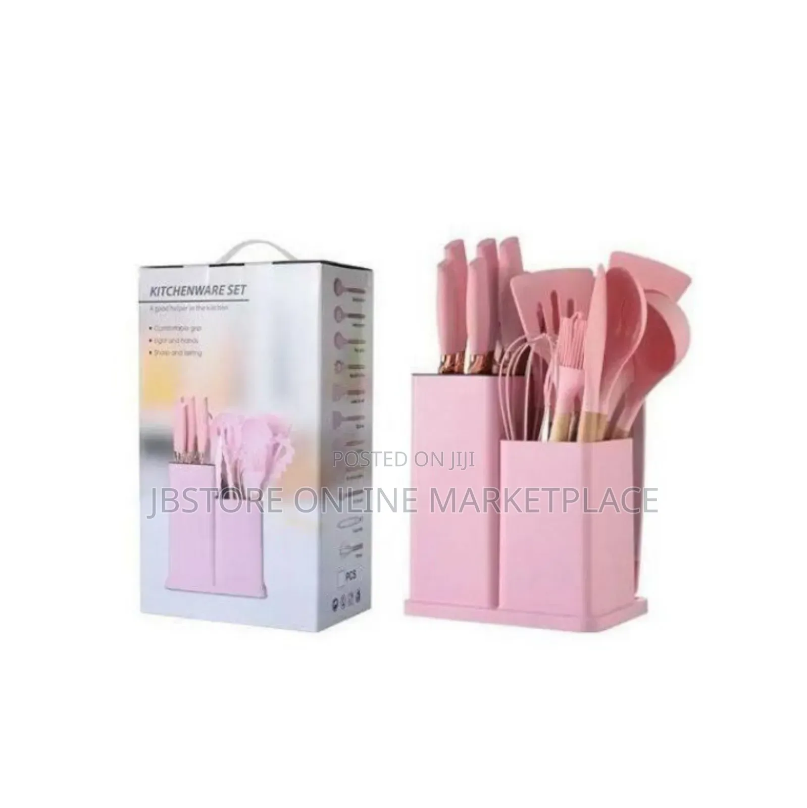 Set of Silicone Quality Kitchenware Spoon and Knife
