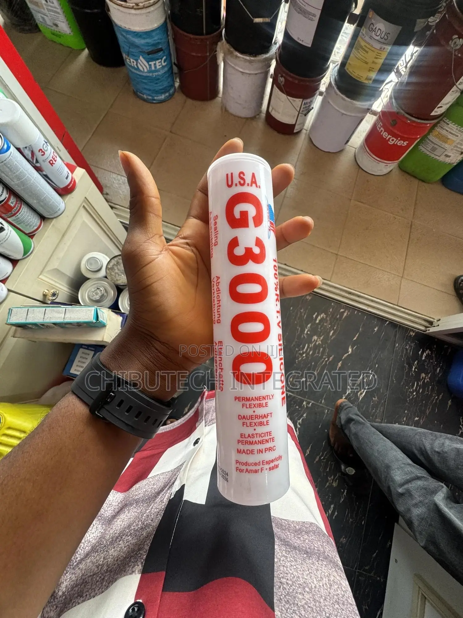 G 3000 100% RTV Silicone Sealant