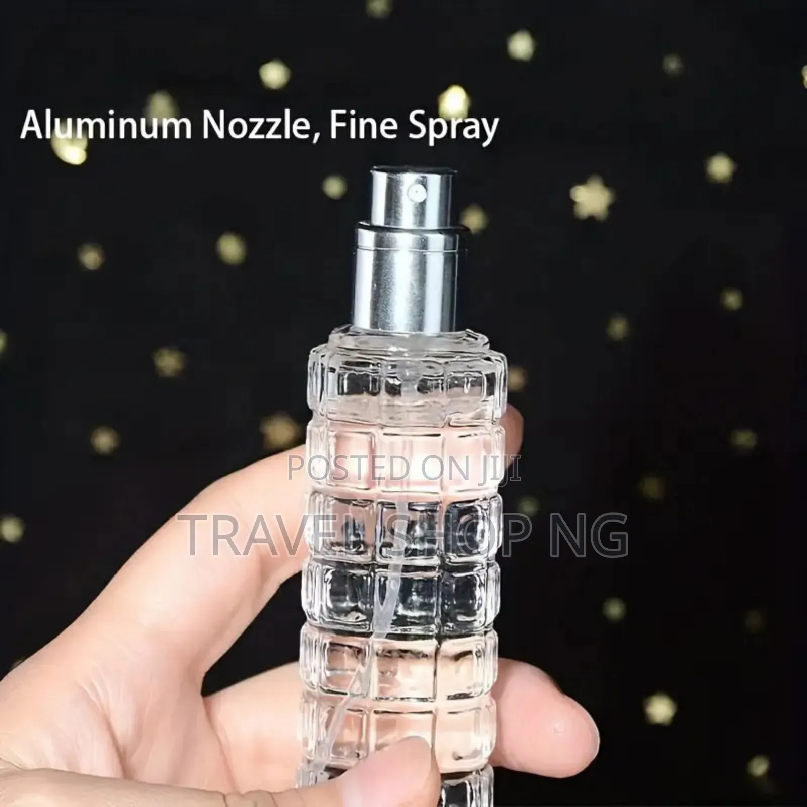 30ml Refillable Glass Spray Bottle With Gold or Silver Nozzle