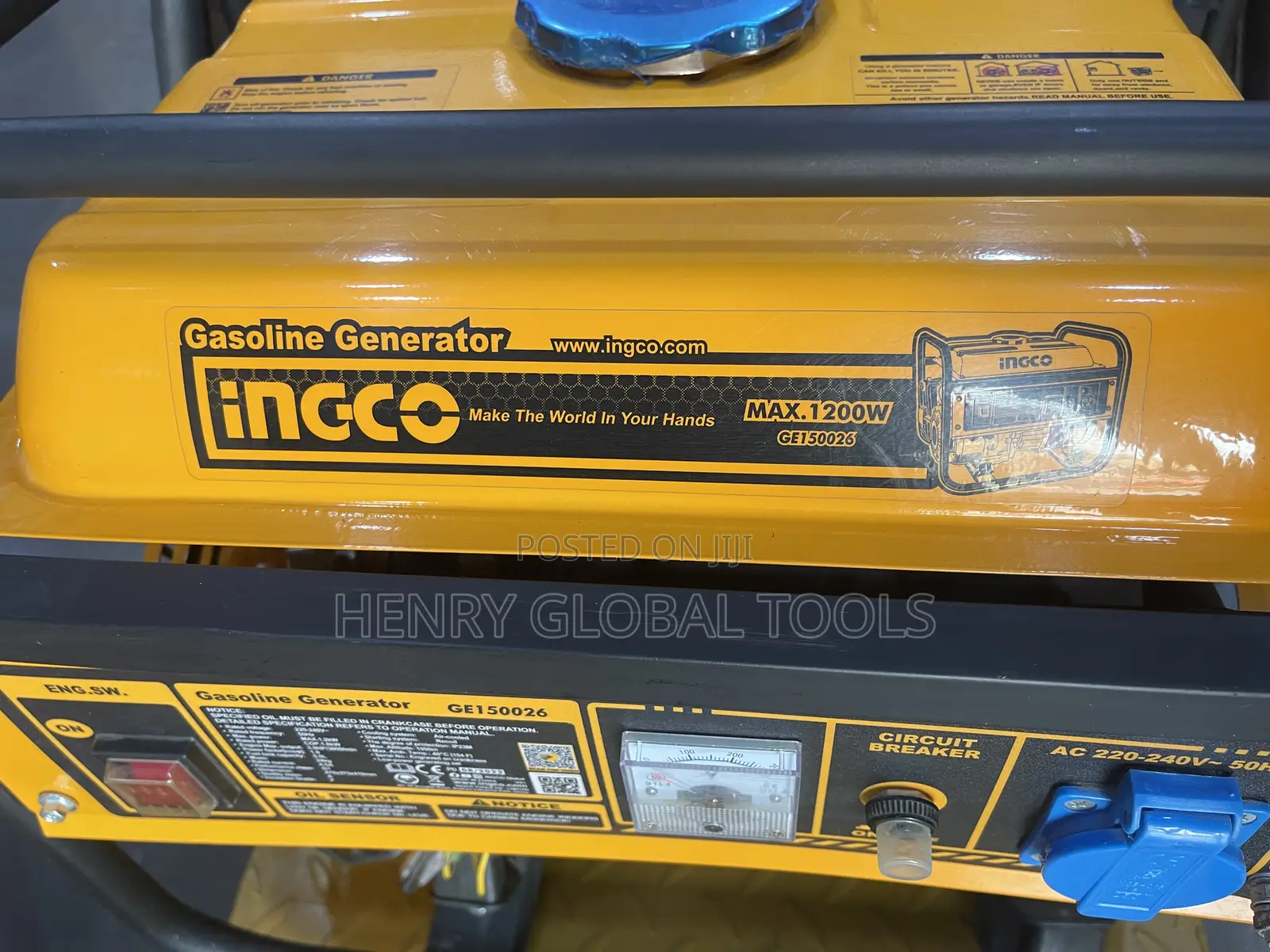 1200w Ingco Gasoline Generator
