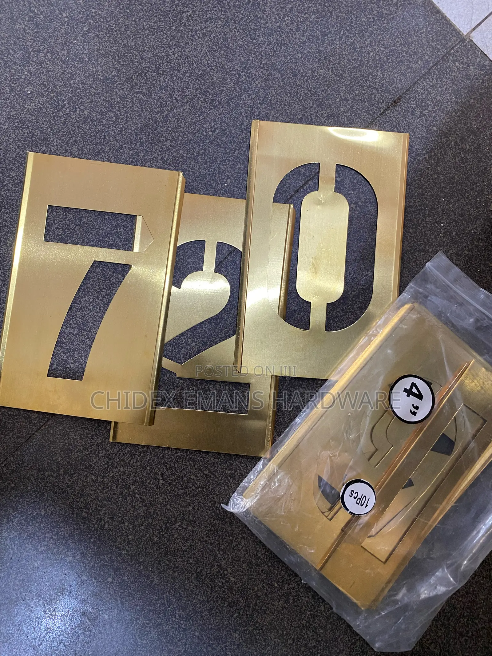 4” Brass Stencils
