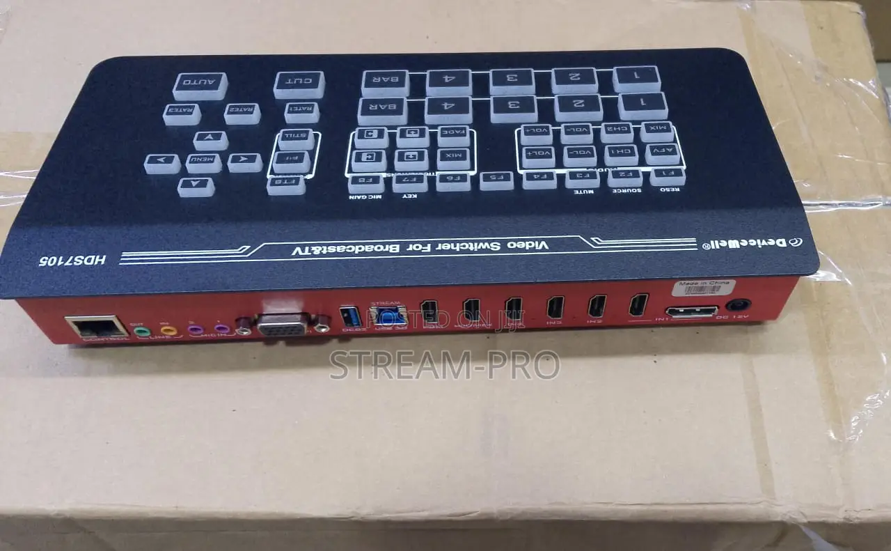 Devicewell Hds7105 Uhd Video Switcher With Wireless Tally