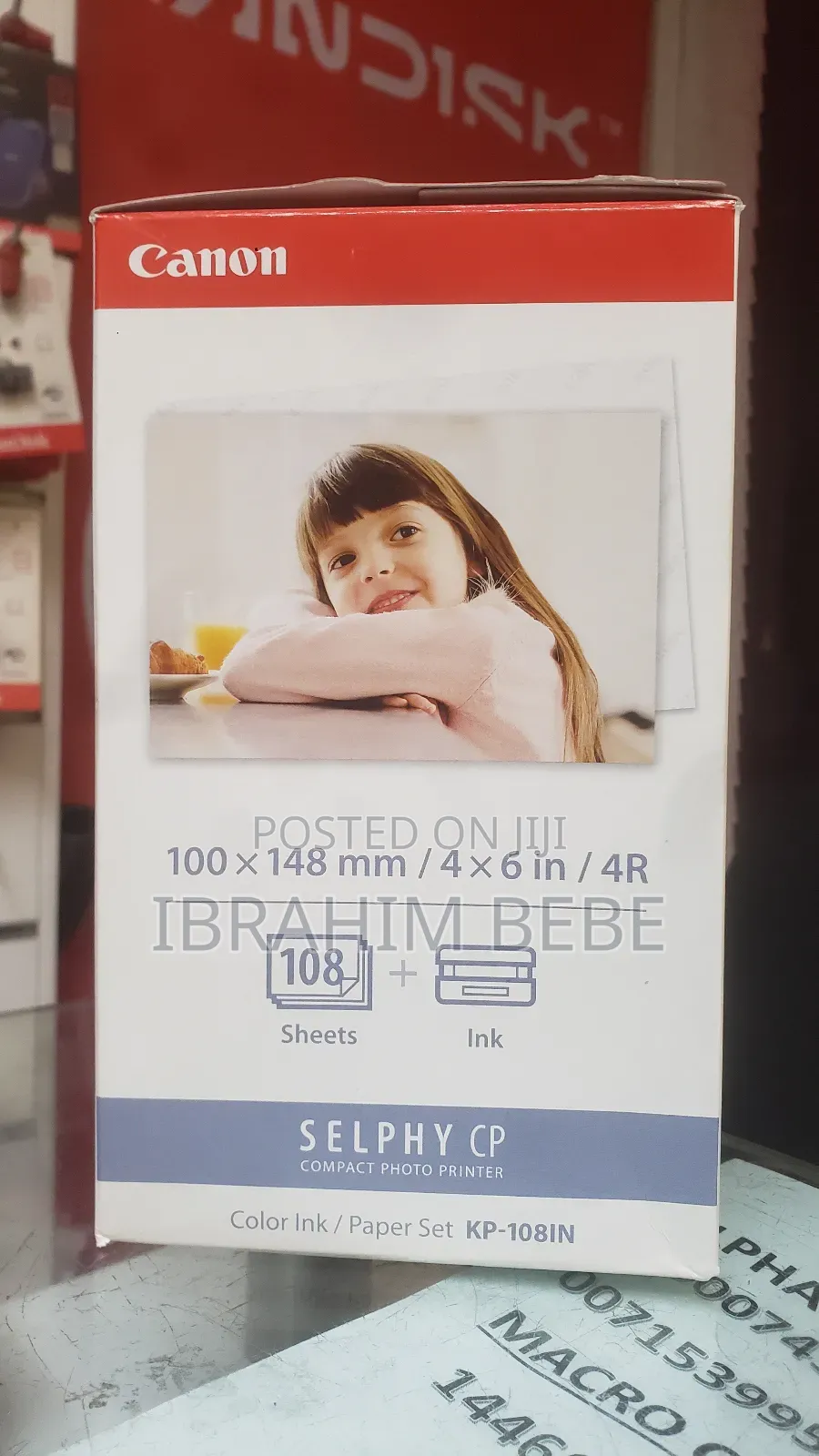 Canon Selphie Compact Photo Paper 108 Sheet Plus Ink