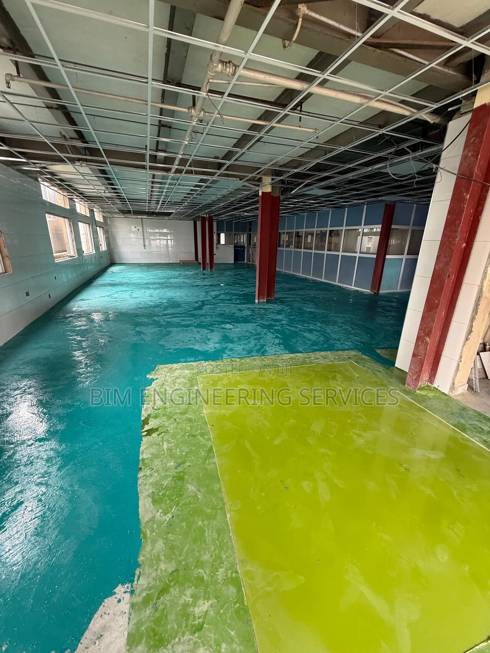Warehouse Industrial Flooring ,Colour Hardener ,Resin ,Epoxy Flooring