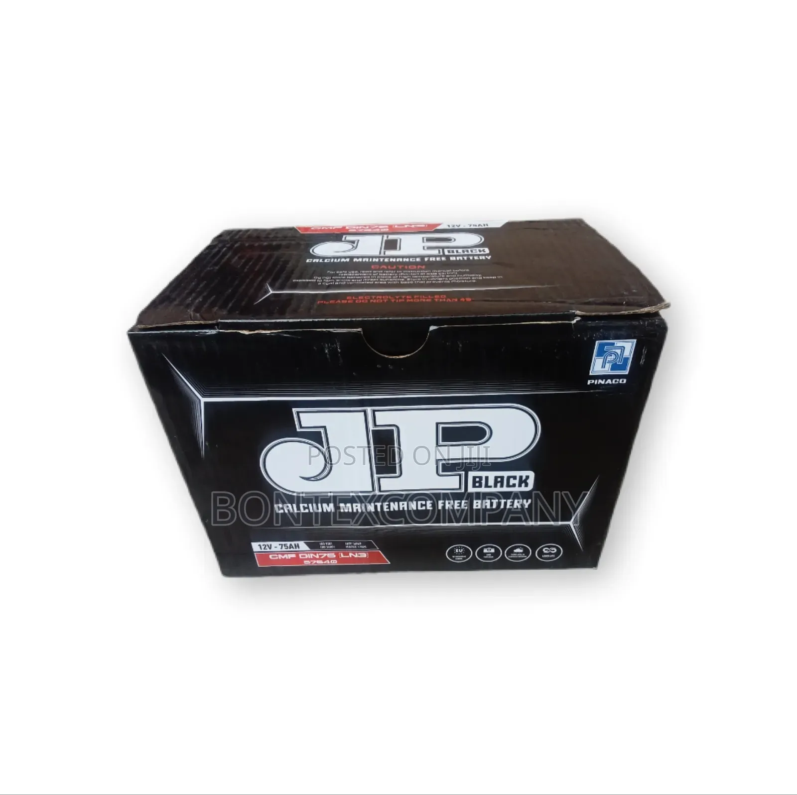 Jp Black 75ah Calcium Maintenance-Free Battery (12v)