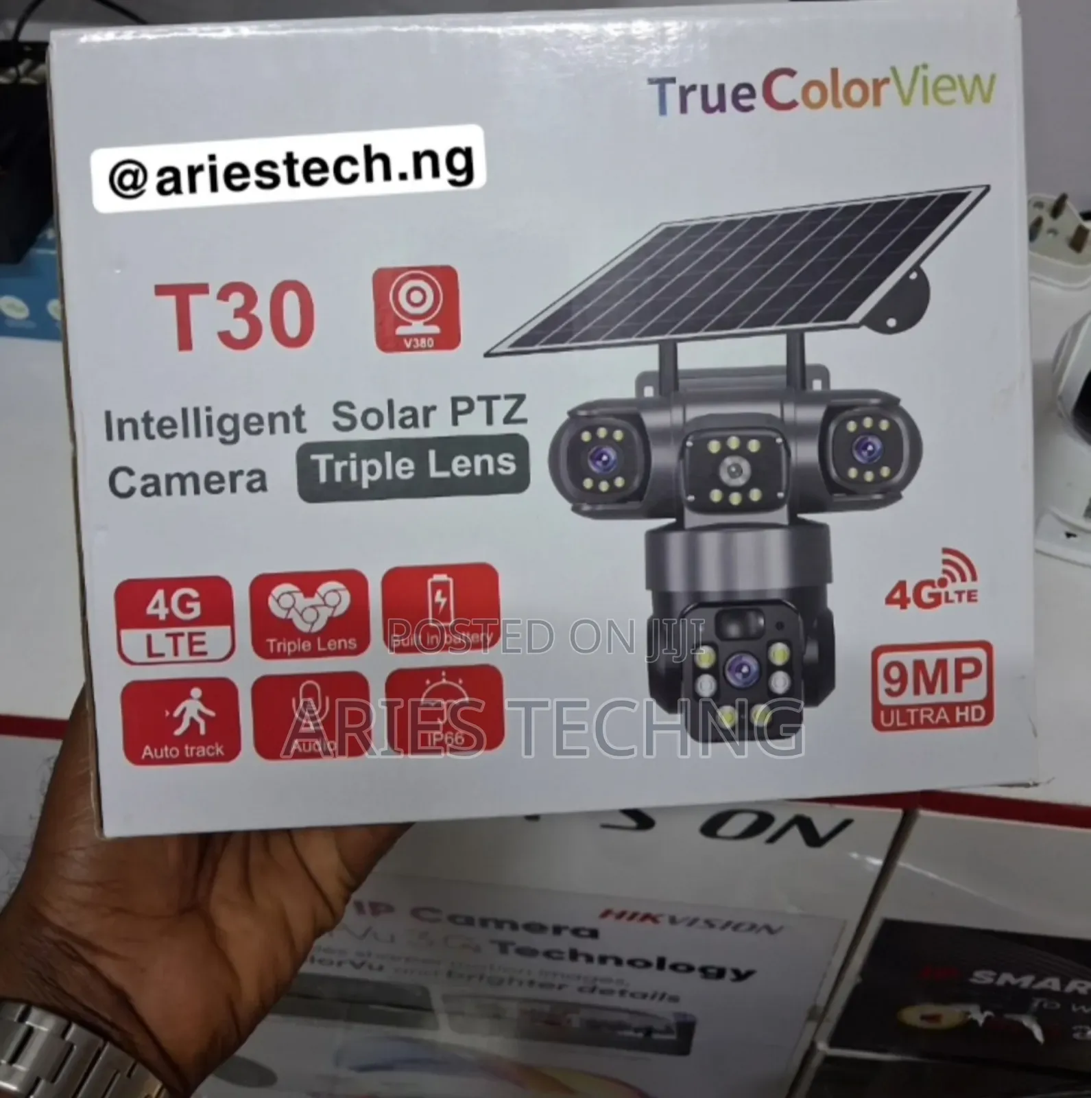 T30 Intelligent Solar PTZ Camera (Triple Lens)