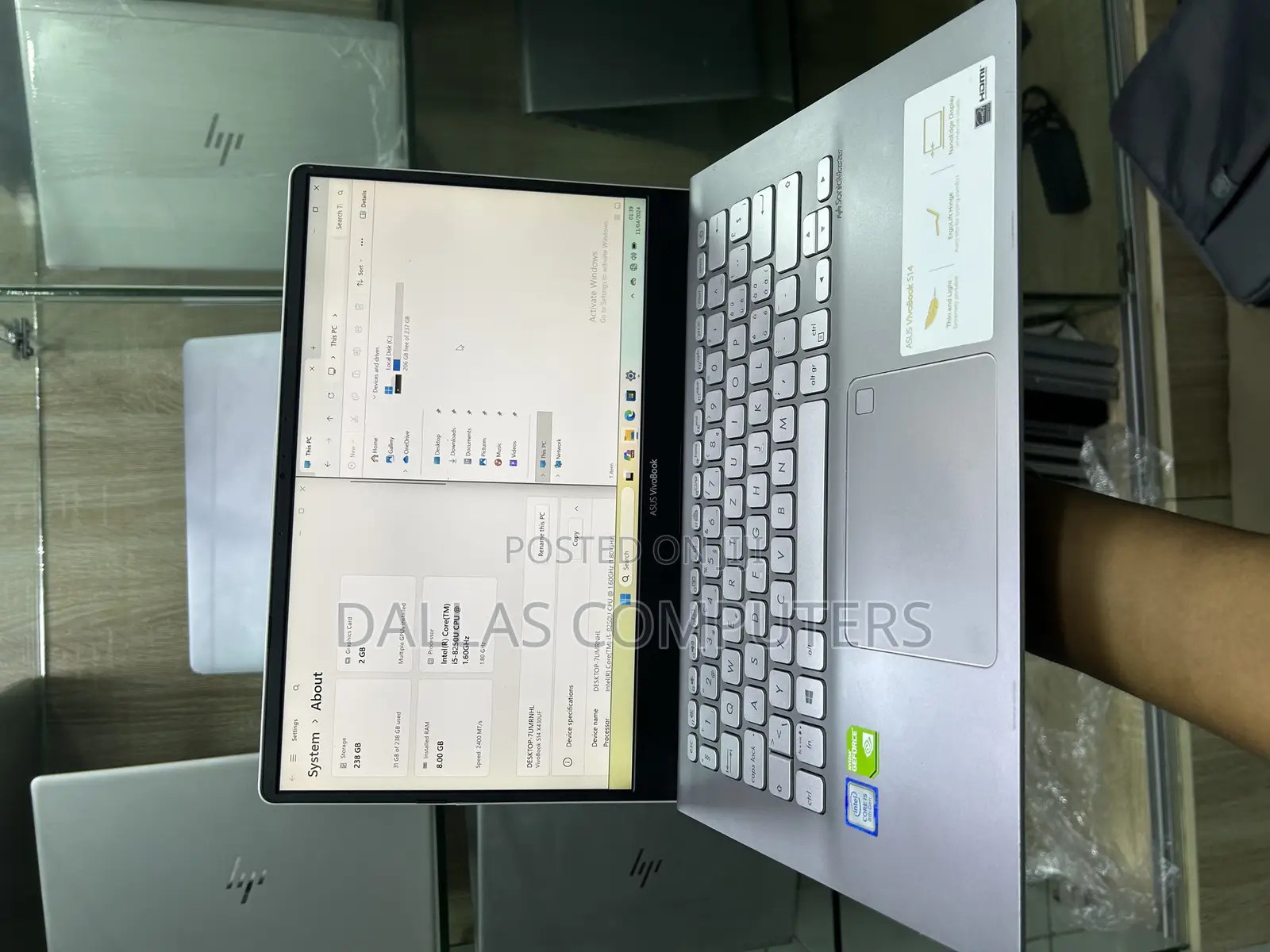Laptop Asus VivoBook S14 S410UA 8GB Intel Core i5 SSD 256GB
