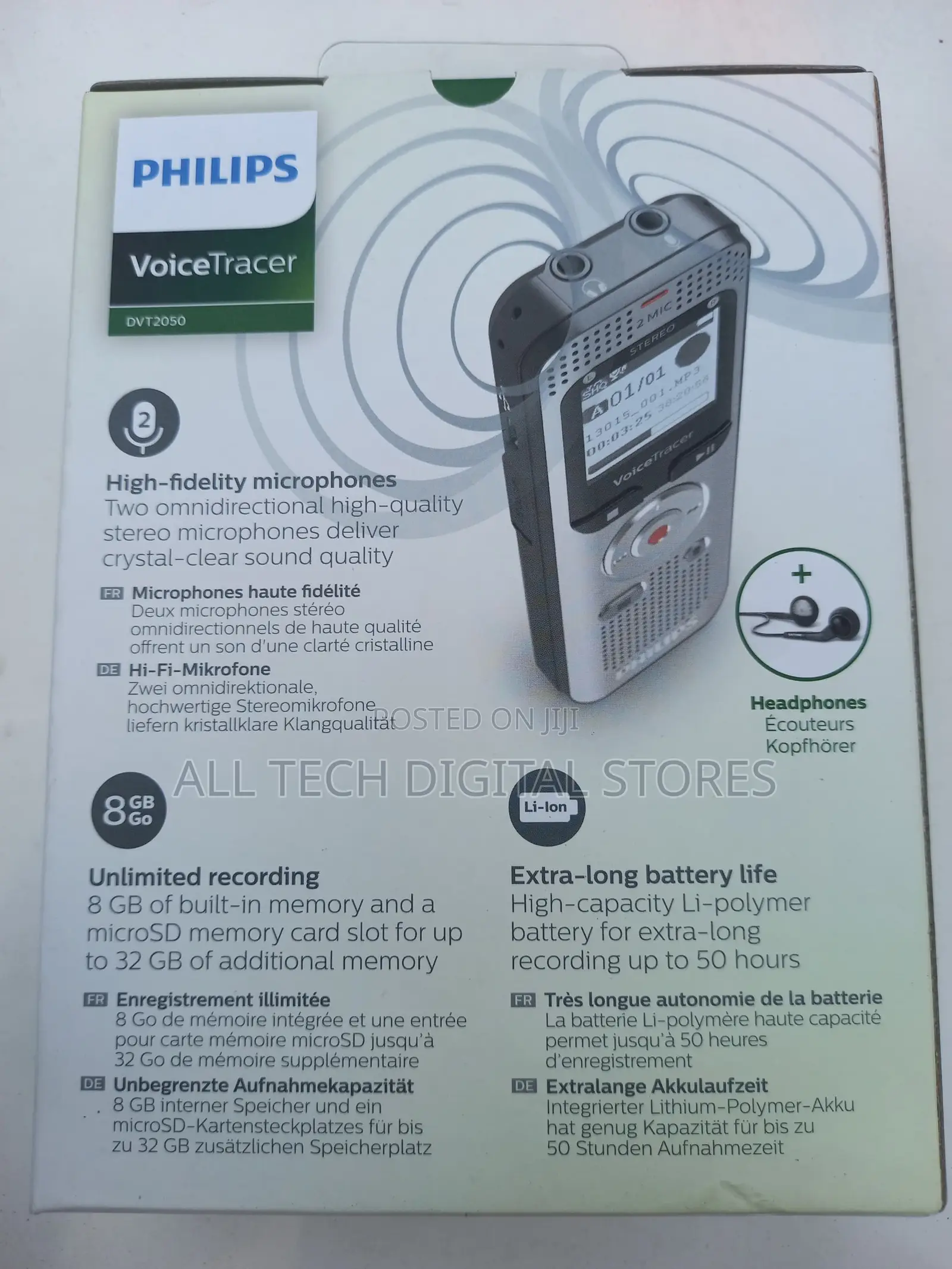 Philips Voice Tracer and Audio Recorder Dvt2050