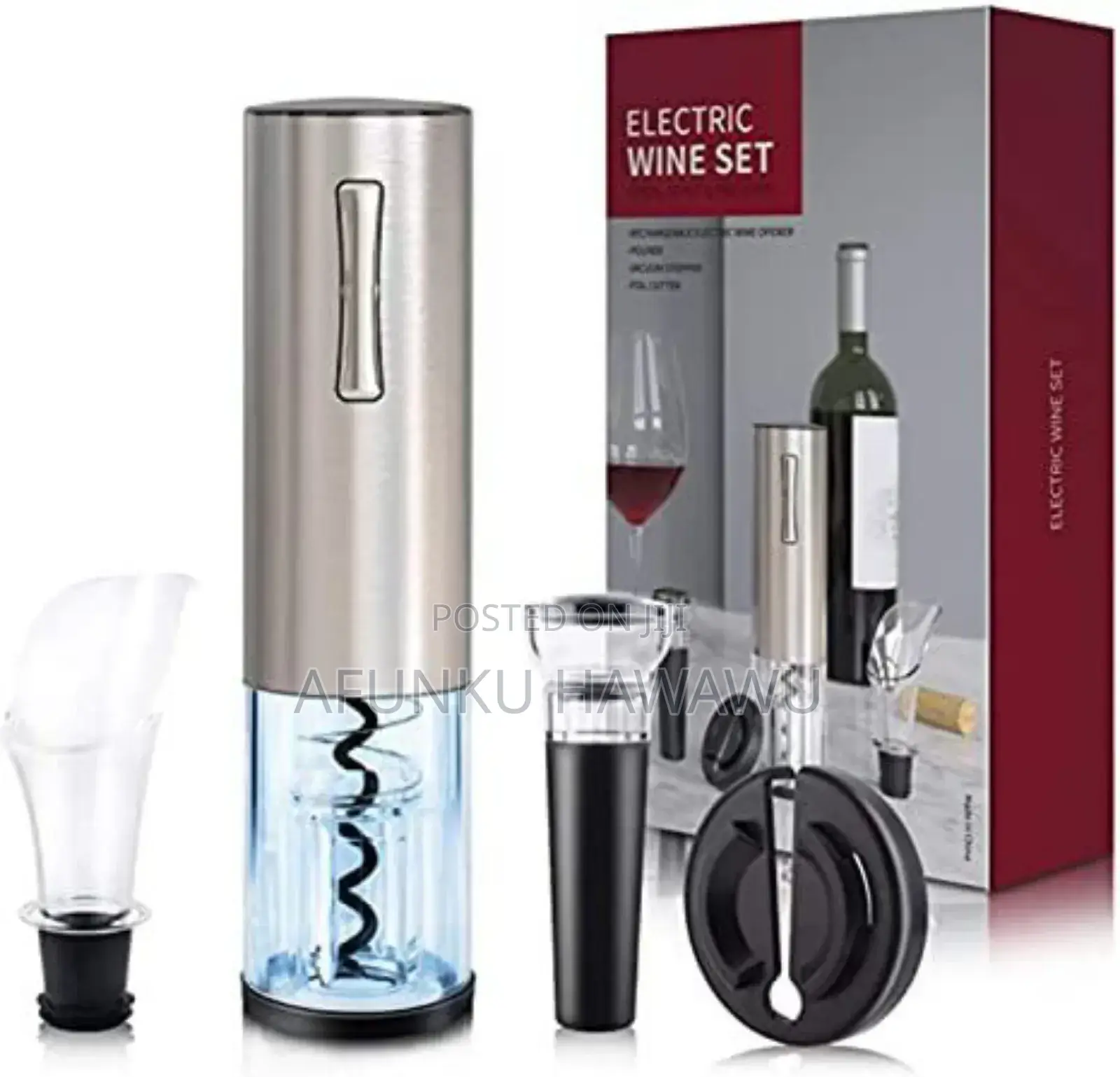Electric Black Wine Bottle Opener
Battery Powered