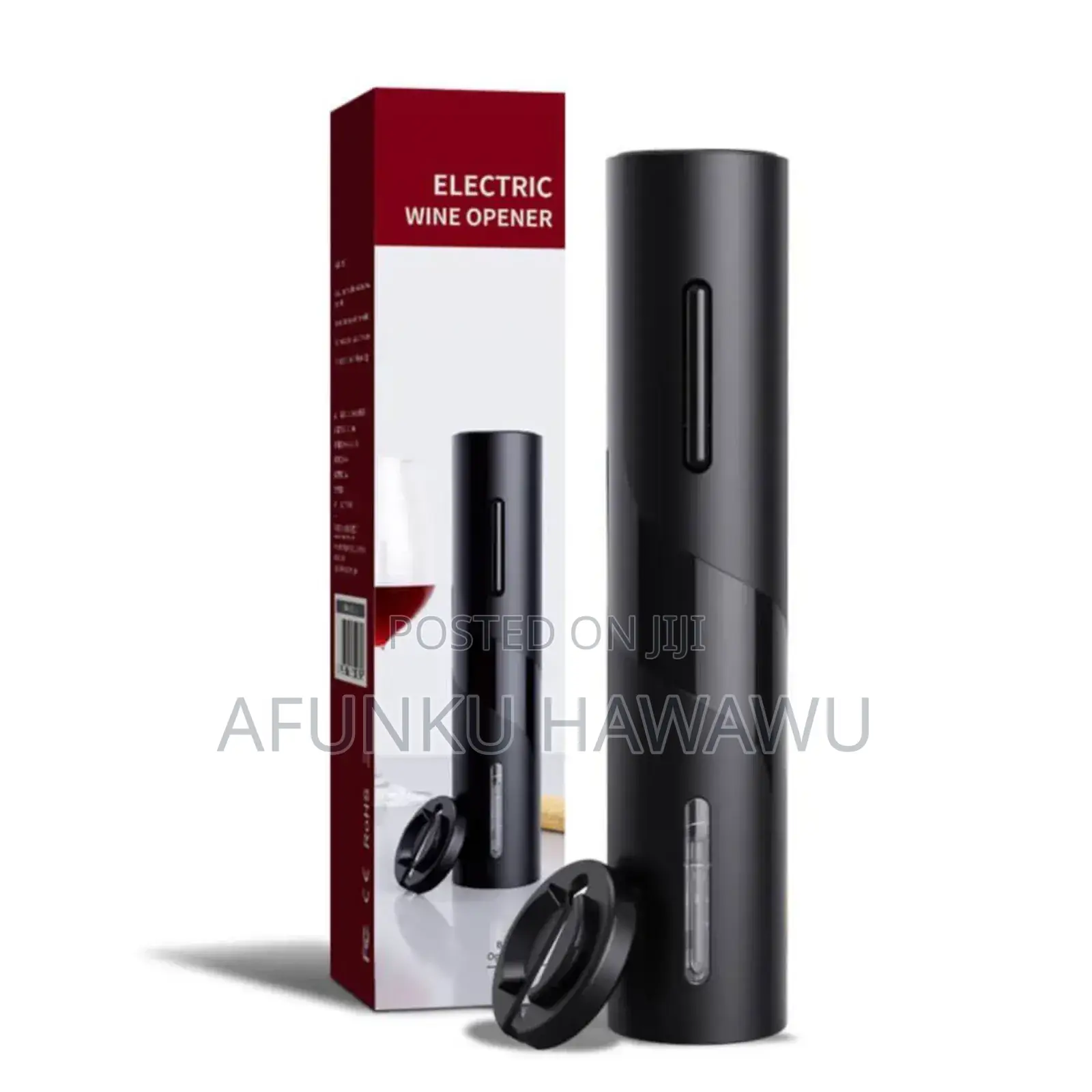 Electric Black Wine Bottle Opener
Battery Powered