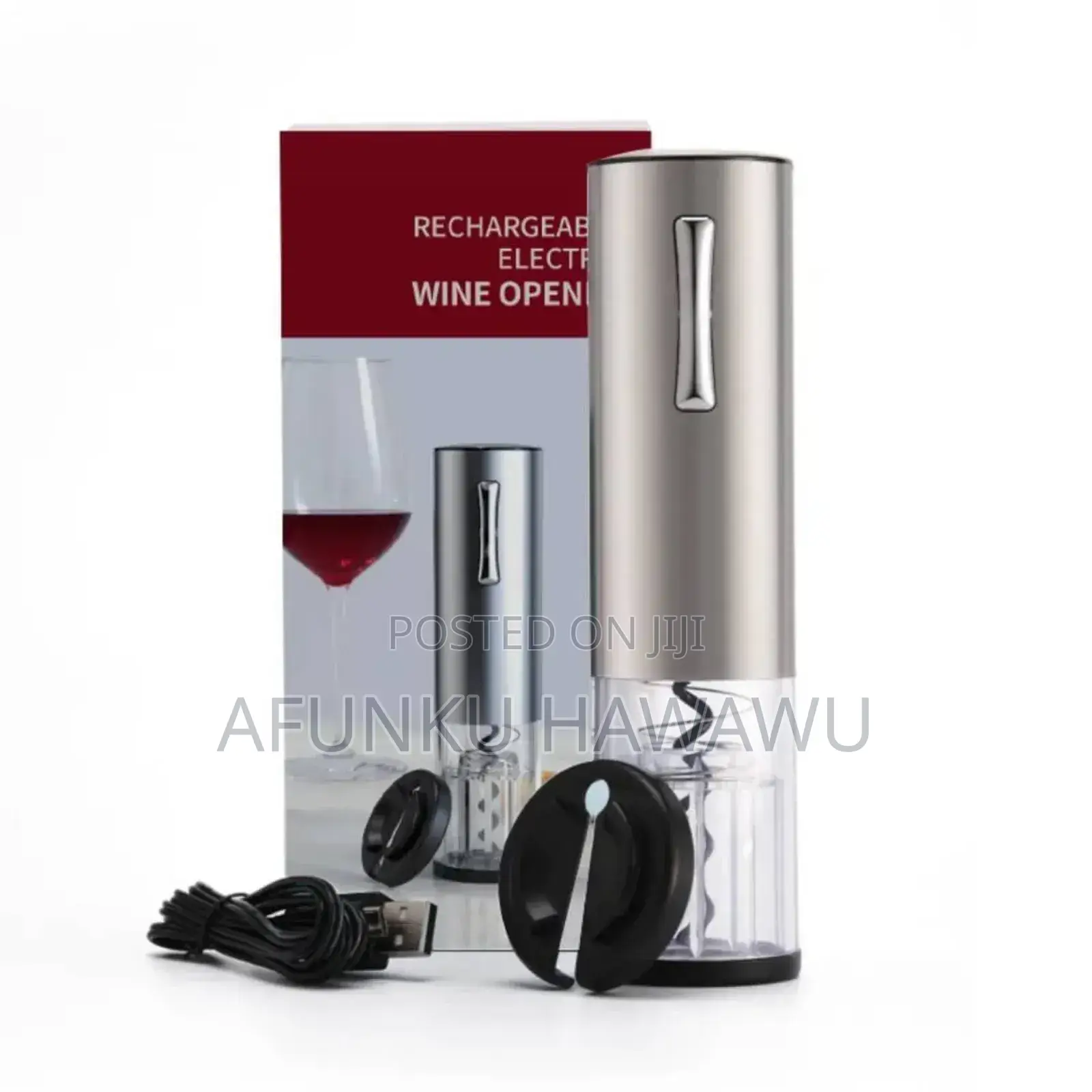 Electric Black Wine Bottle Opener
Battery Powered