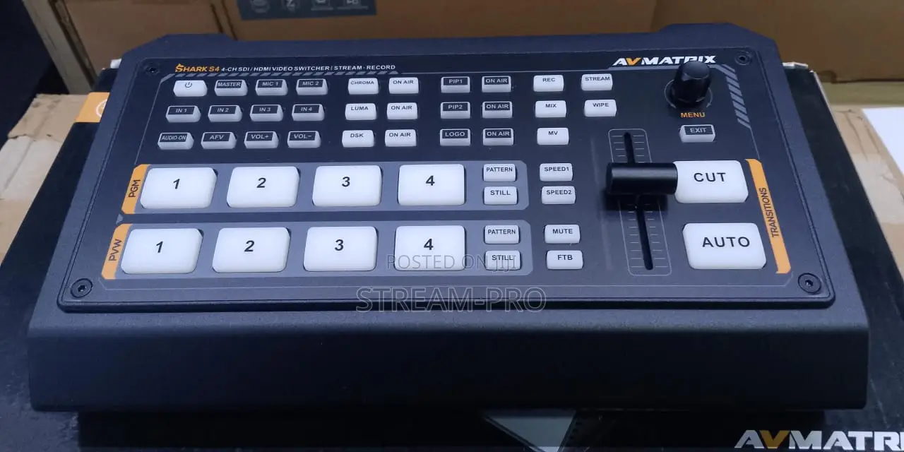 Avmatrix Shark S4 4-Channel 3g-Sdi/Hdmi Video Switcher