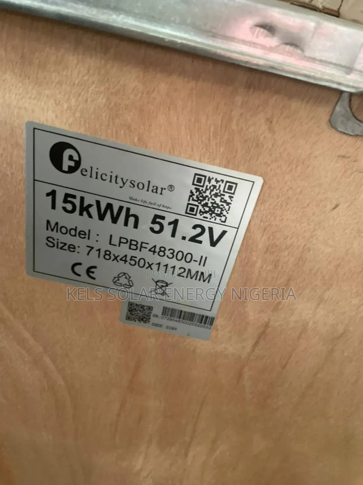 15kwh (51.2v) Felicity Lithium Battery