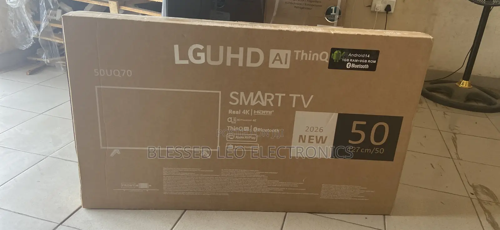 Lg 50inches Frameless Smart Tv With Bluetooth and Netflix and More