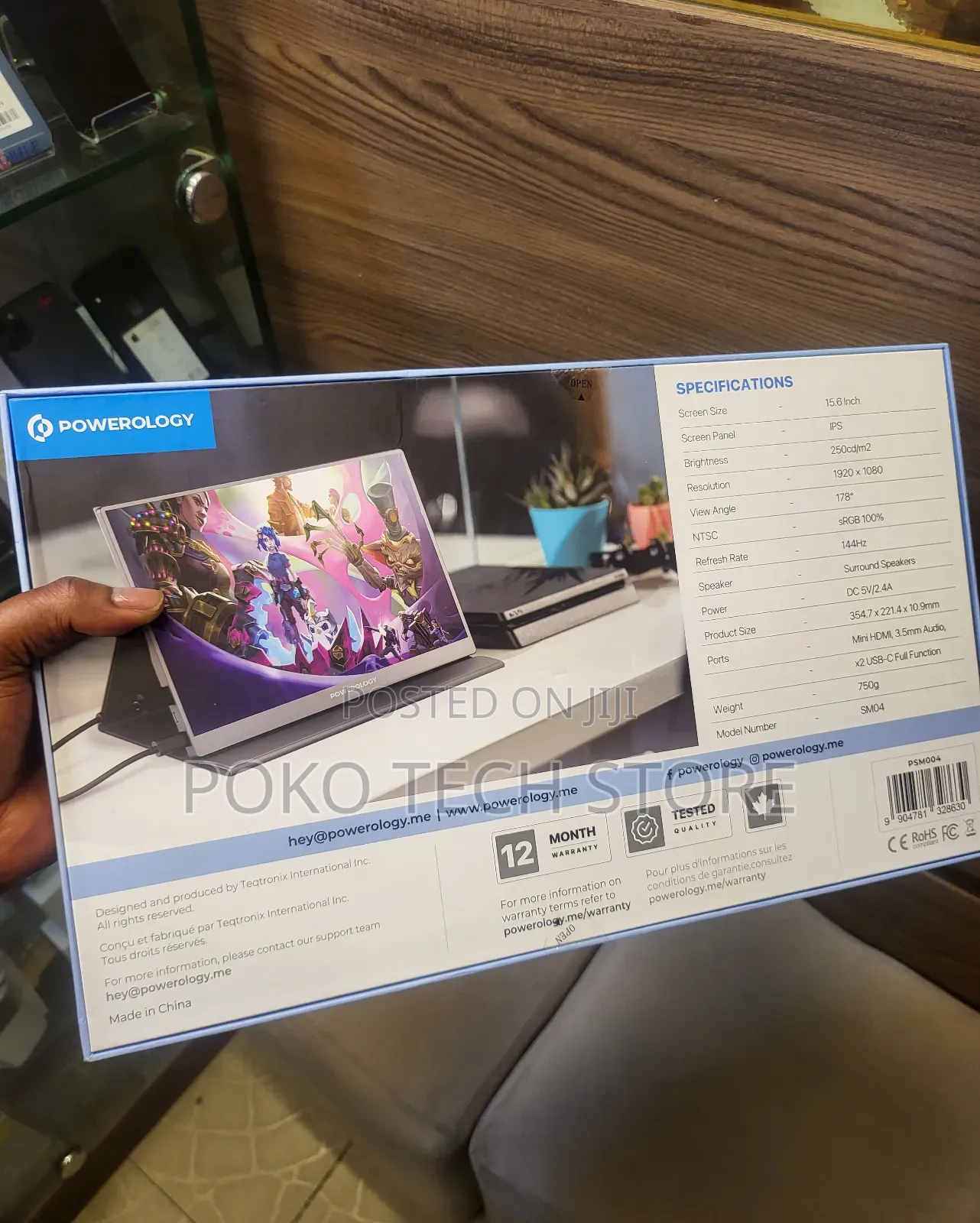 Powerology 144hz Ultra-slim Portable Monitor