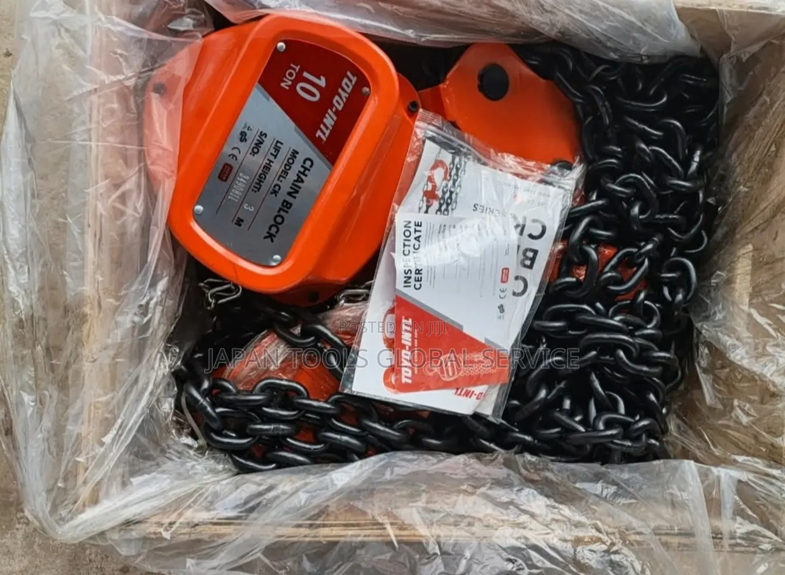 Toyo Chain Block 10ton by 3meter