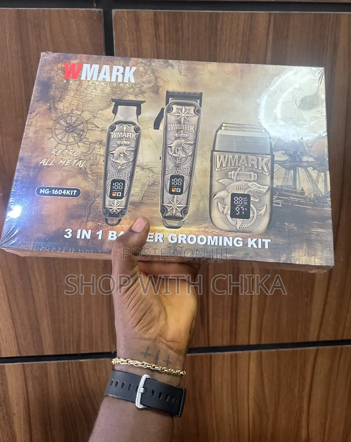 Wmark Ng- 1604 3 in 1 Barber Grooming Kit