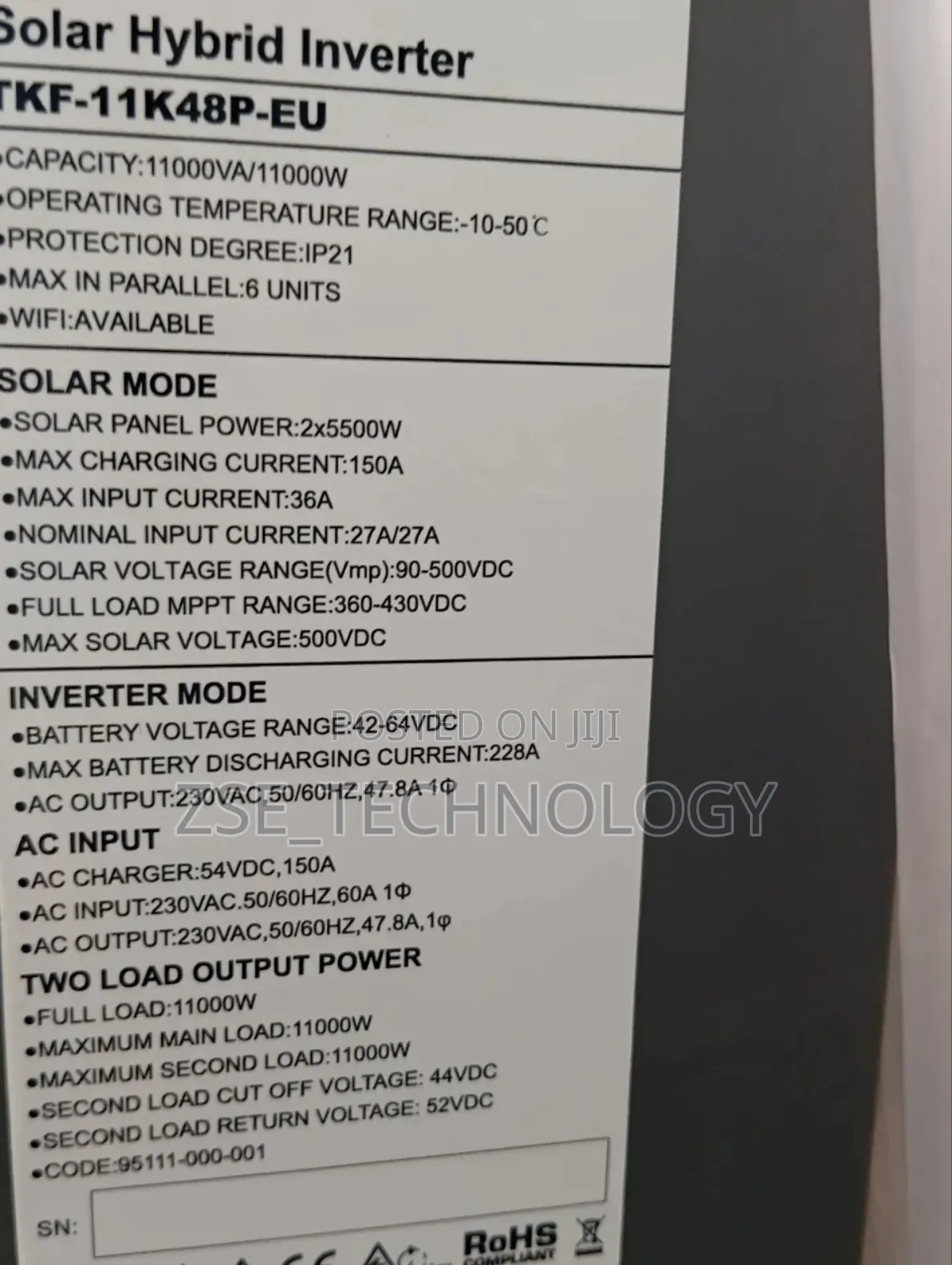 11kva Hybrid Inverter