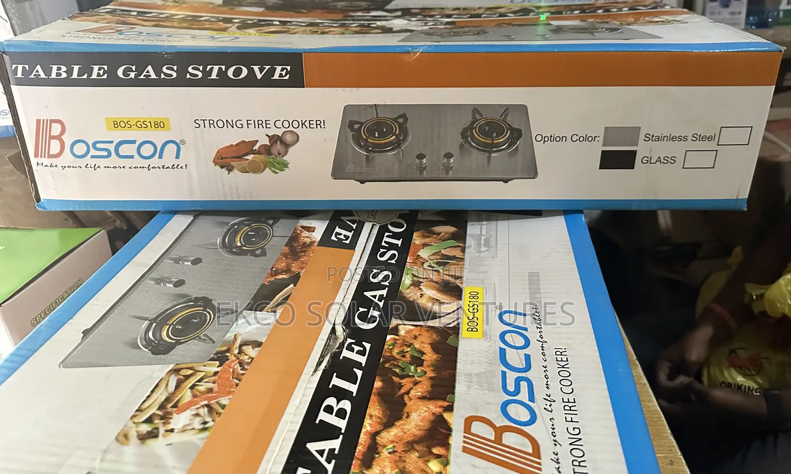Boscon Gas Stove Table-Top/Built-in Glass
